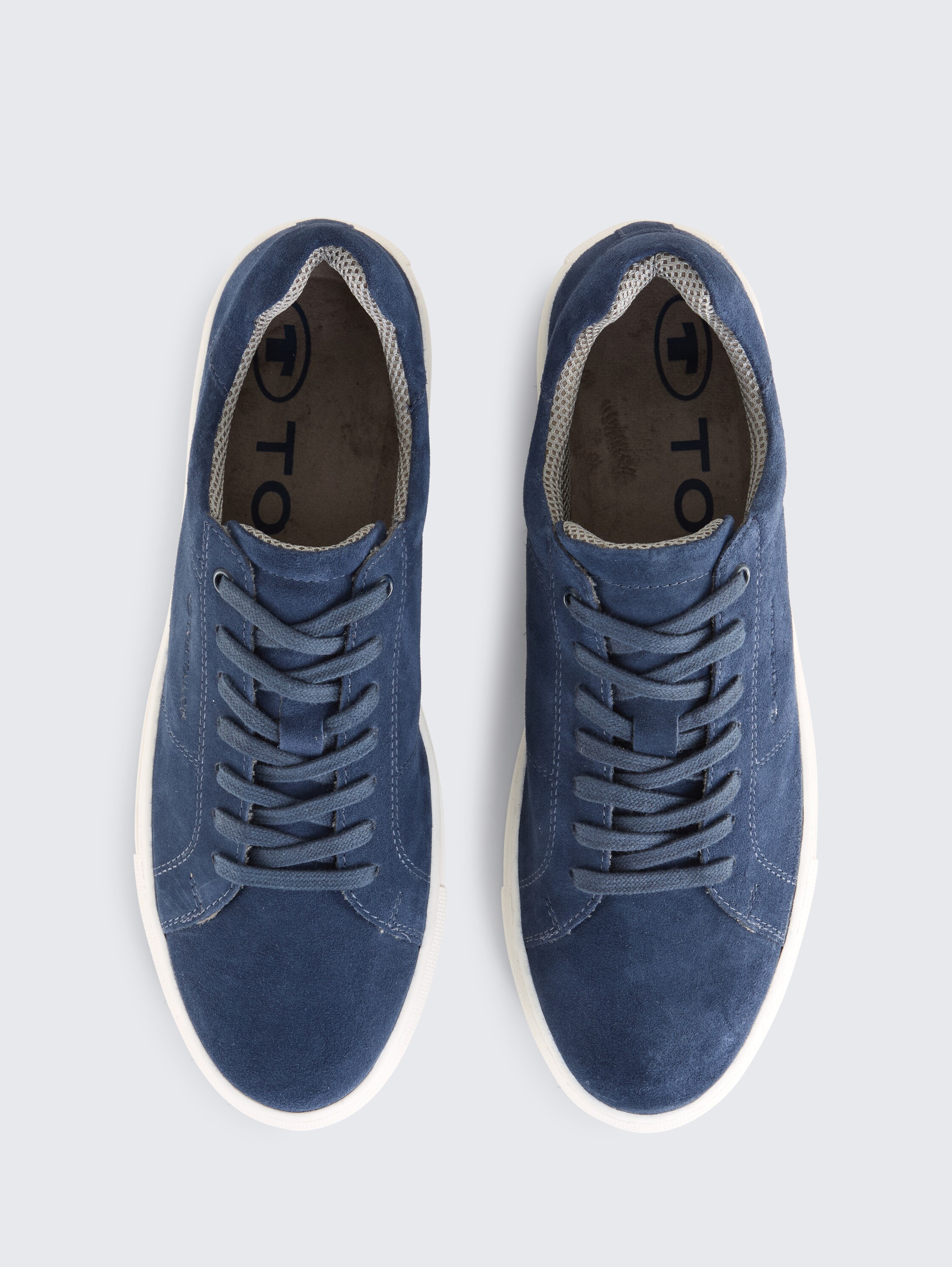 Sneaker mit Leder - navy - 