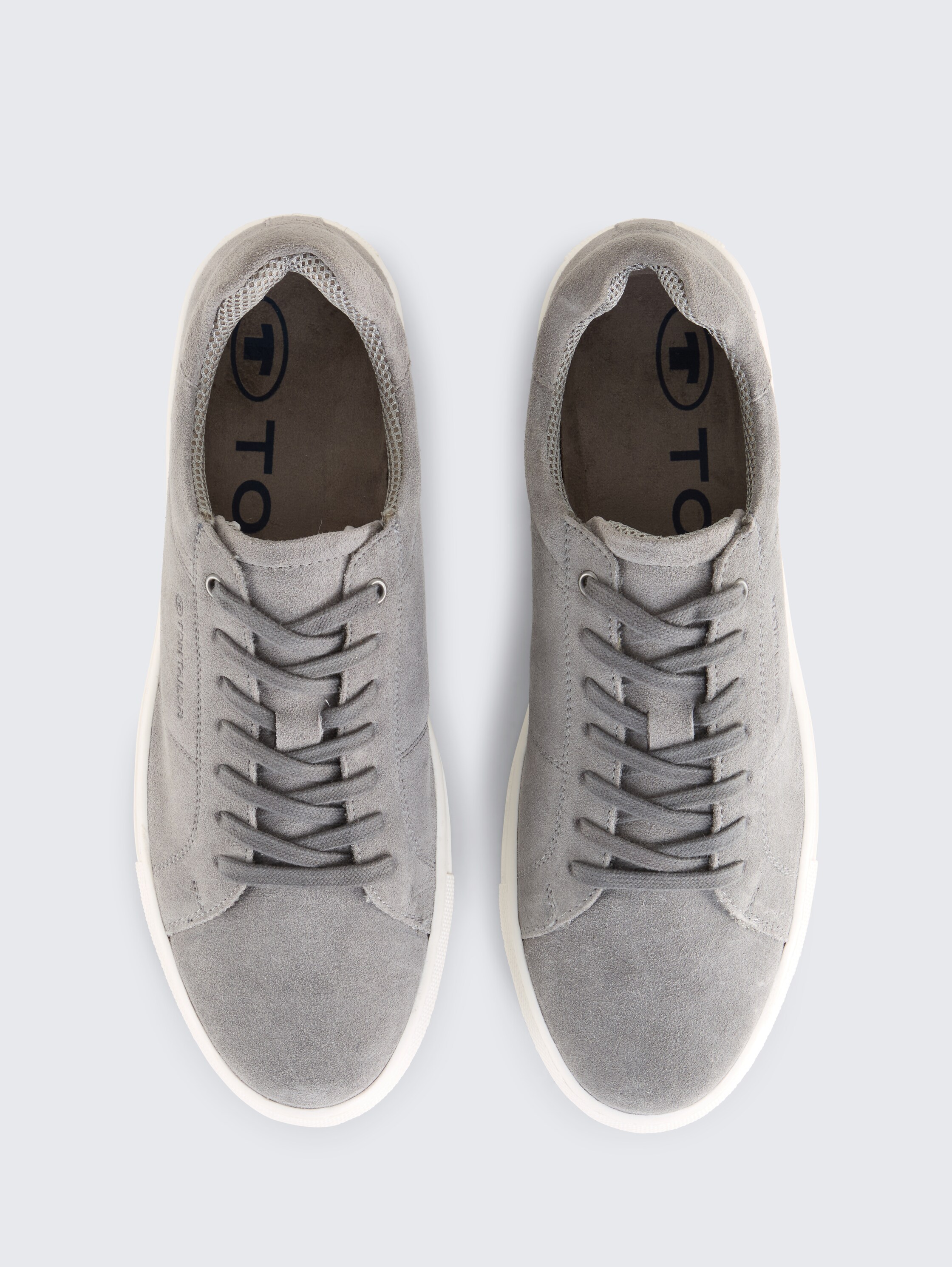 Sneakers met leer - grey - 