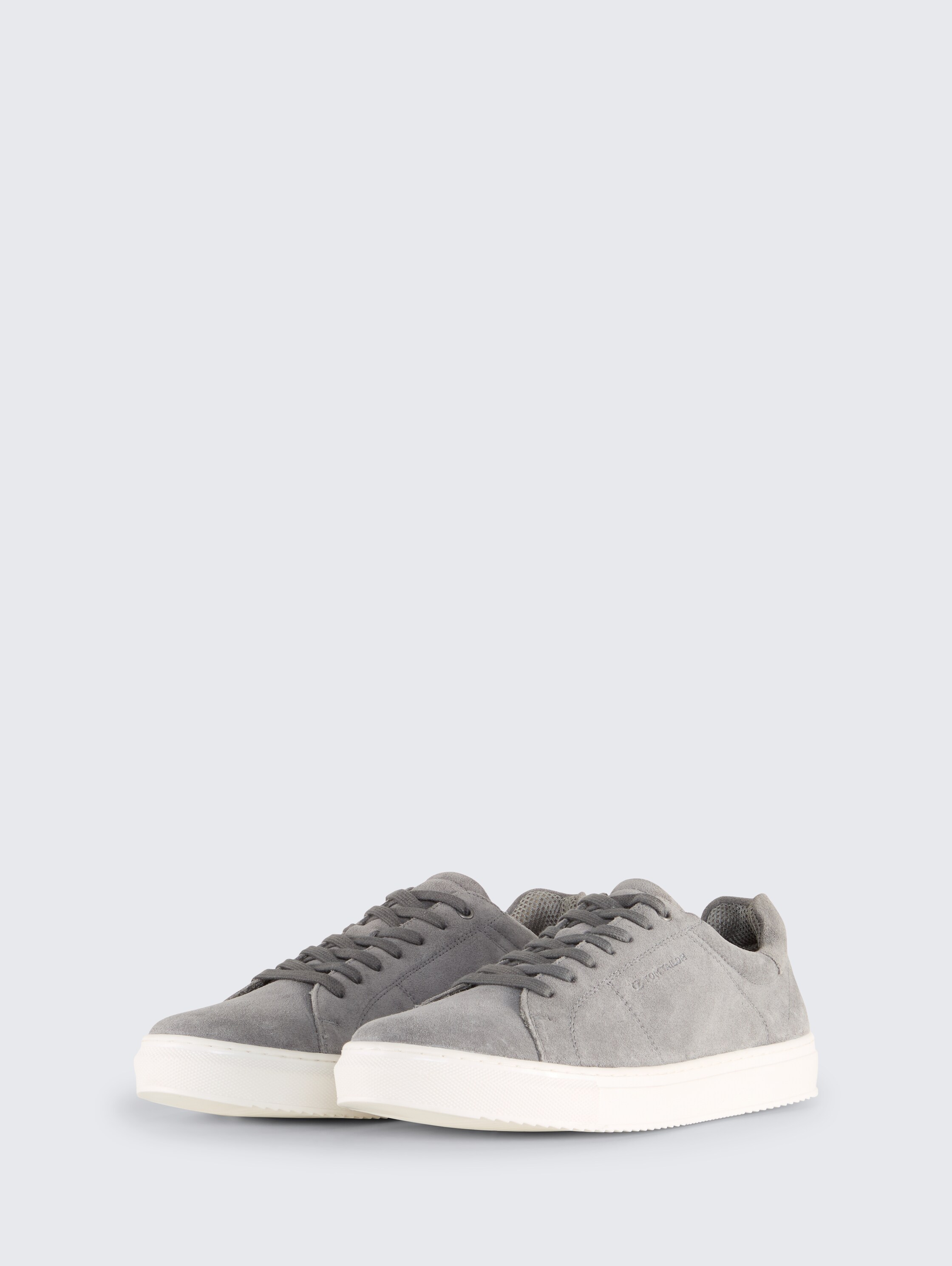 Sneakers met leer - grey - 