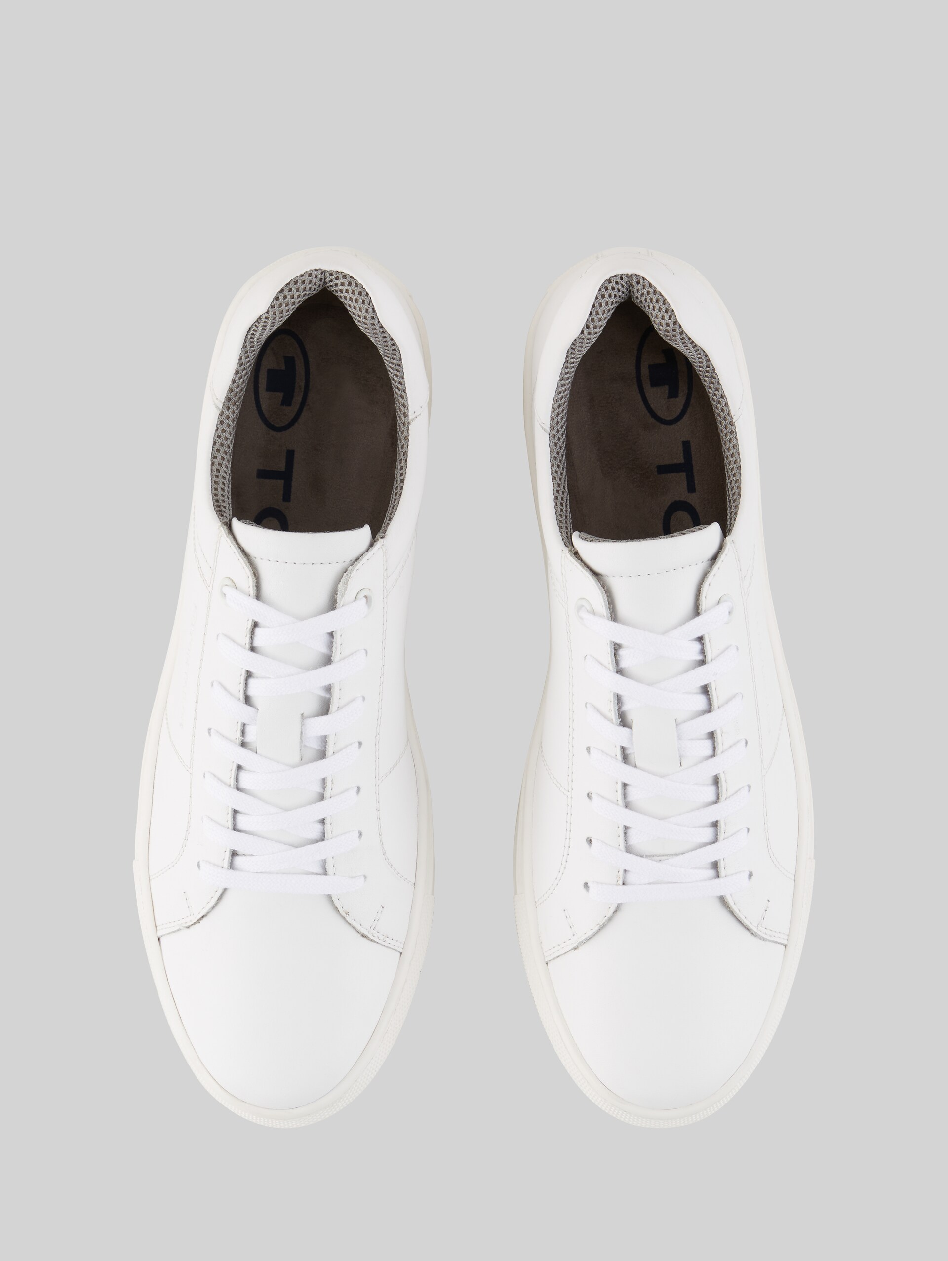 Leren sneaker - white - Bovenaanzicht product 