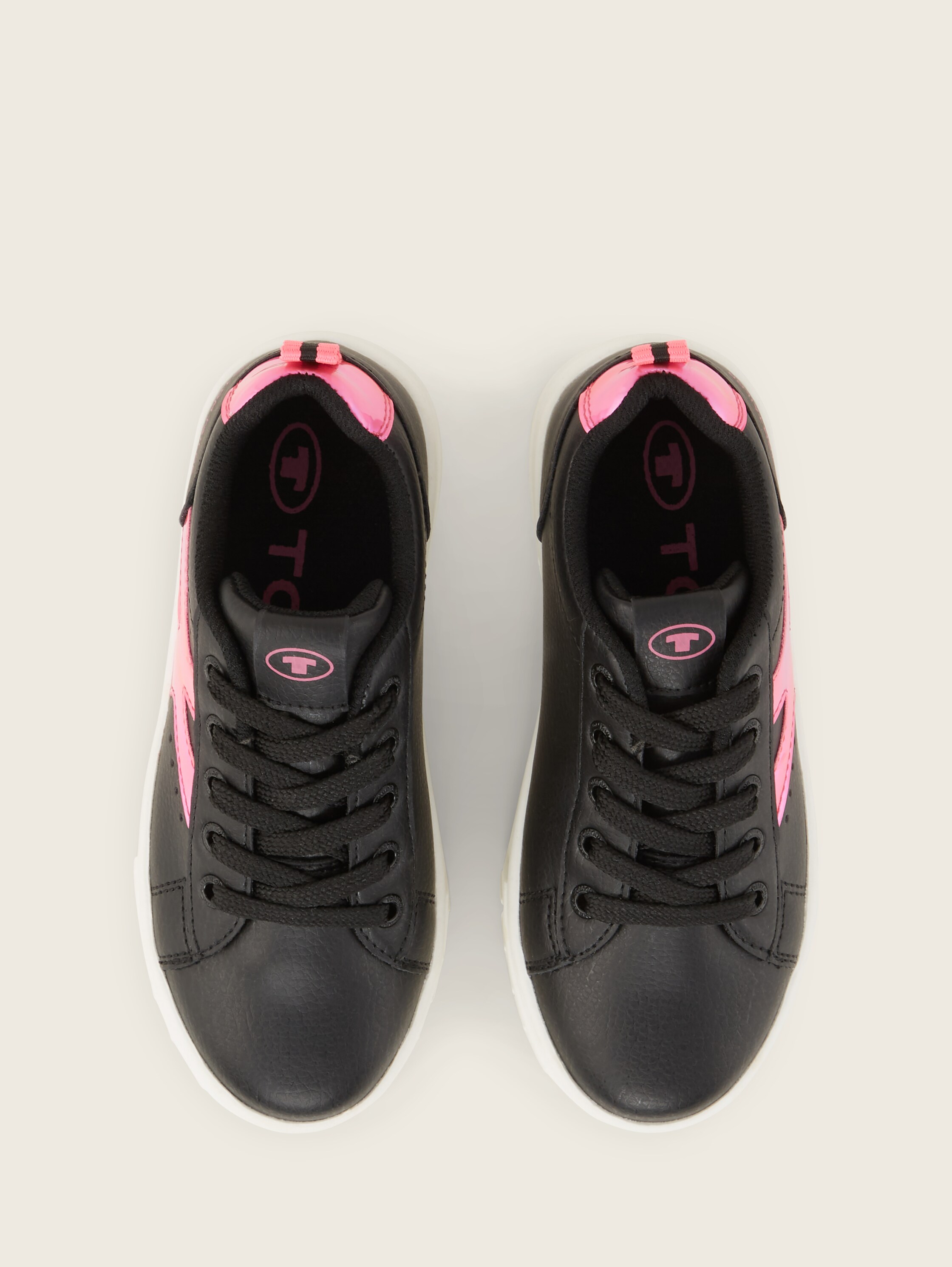 Sneaker mit Blockstreifen - blackpink - 