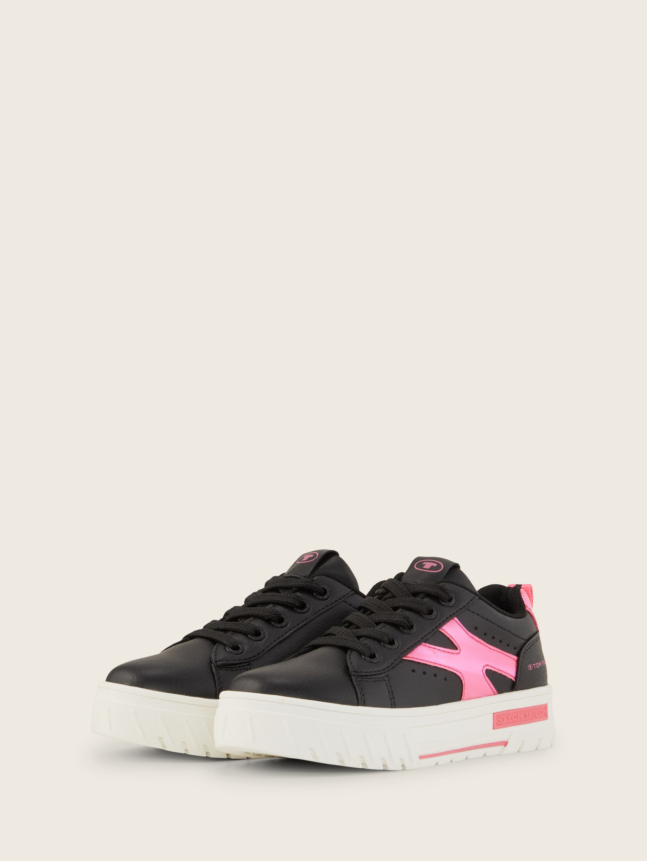 Sneaker mit Blockstreifen - blackpink - 