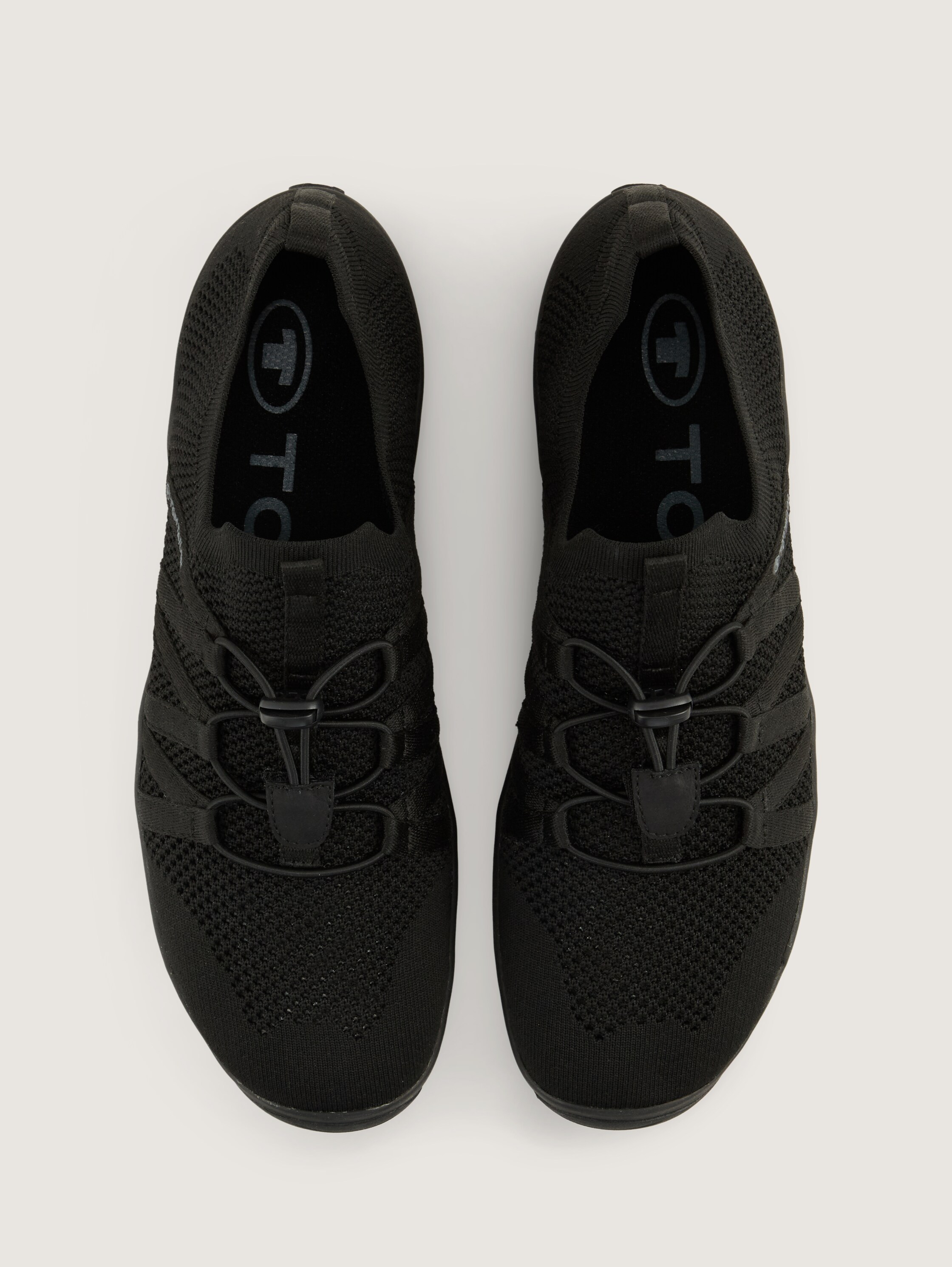 Lace-up shoes in fabric - black_1 - 