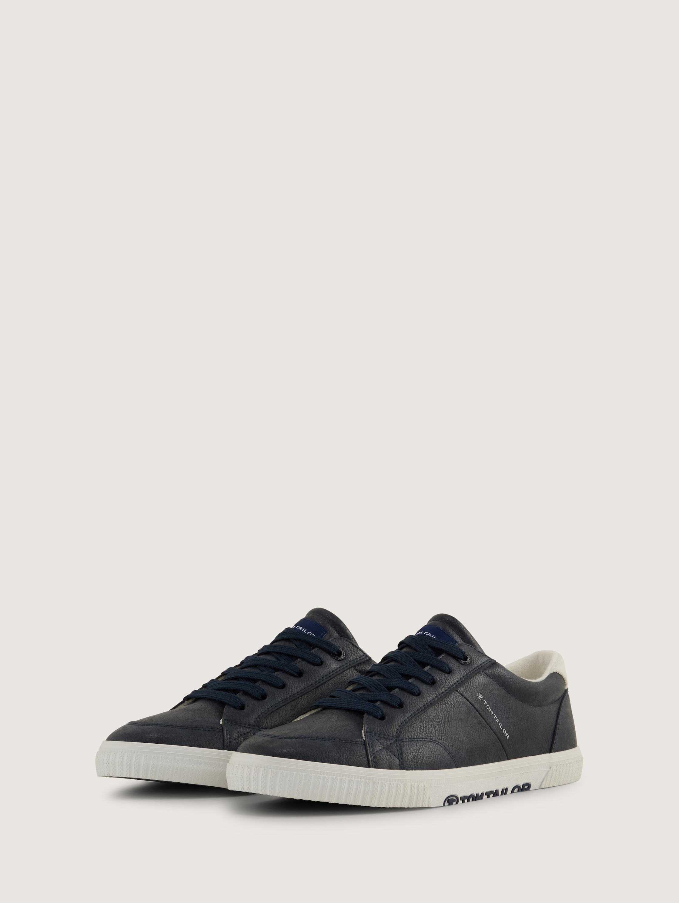 Sneaker mit Logo-Print - navy - 