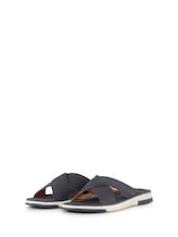 Nicht ausgewählt, Slides mit Logo-Applikation von Tom Tailor, blau