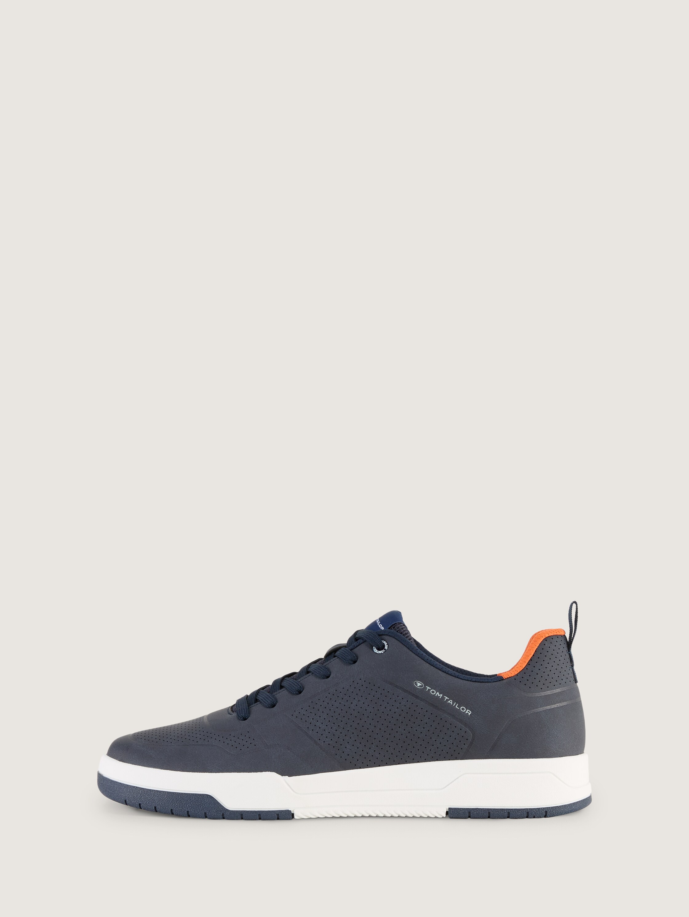 Sneaker mit Lochmuster auf der Vorderkappe - navy - 