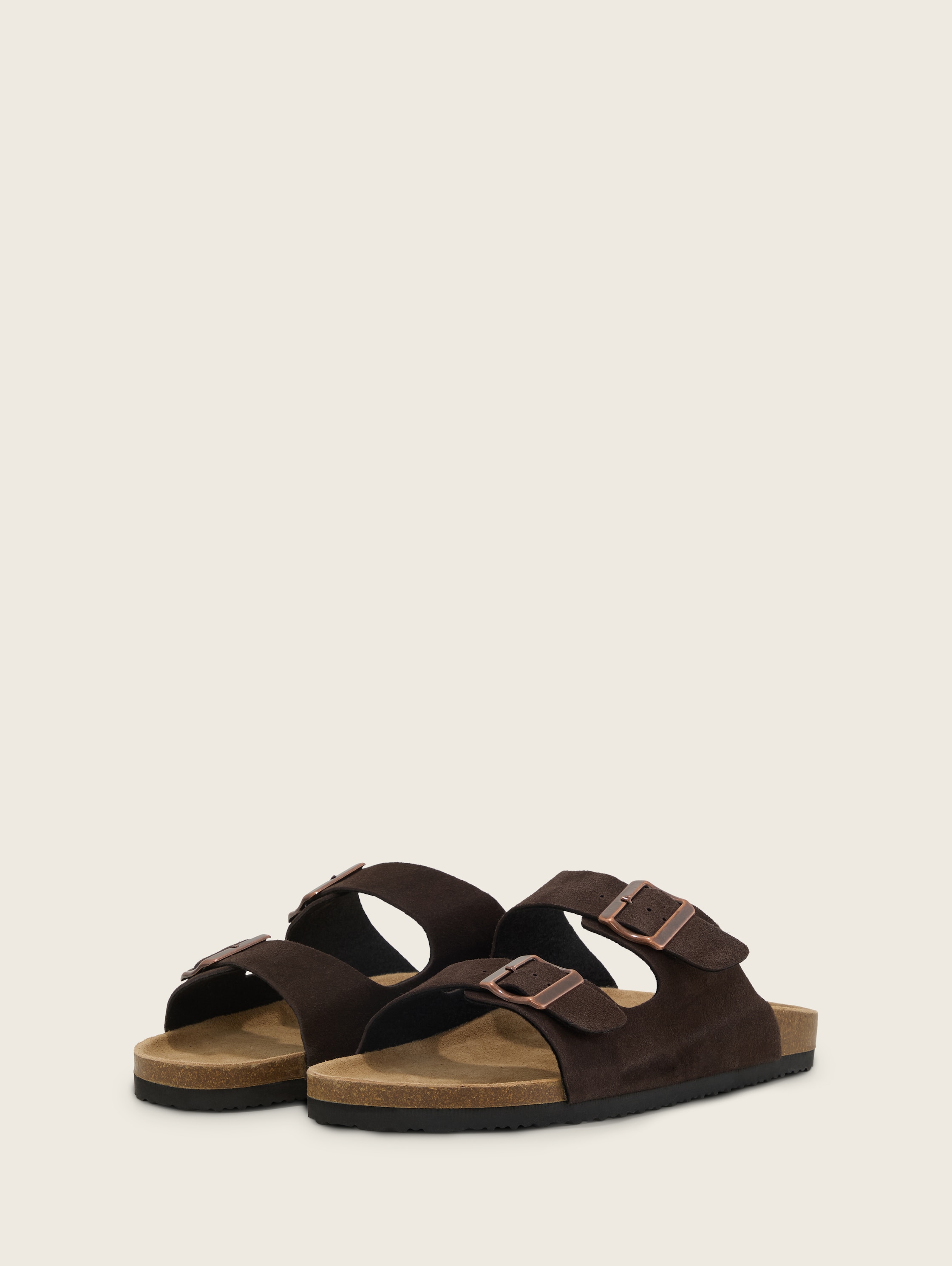 Leder-Sandalen - dk brown - seitliche Produkt-Ansicht
