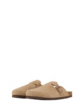 Nicht ausgewählt, Leder-Pantoletten von , beige