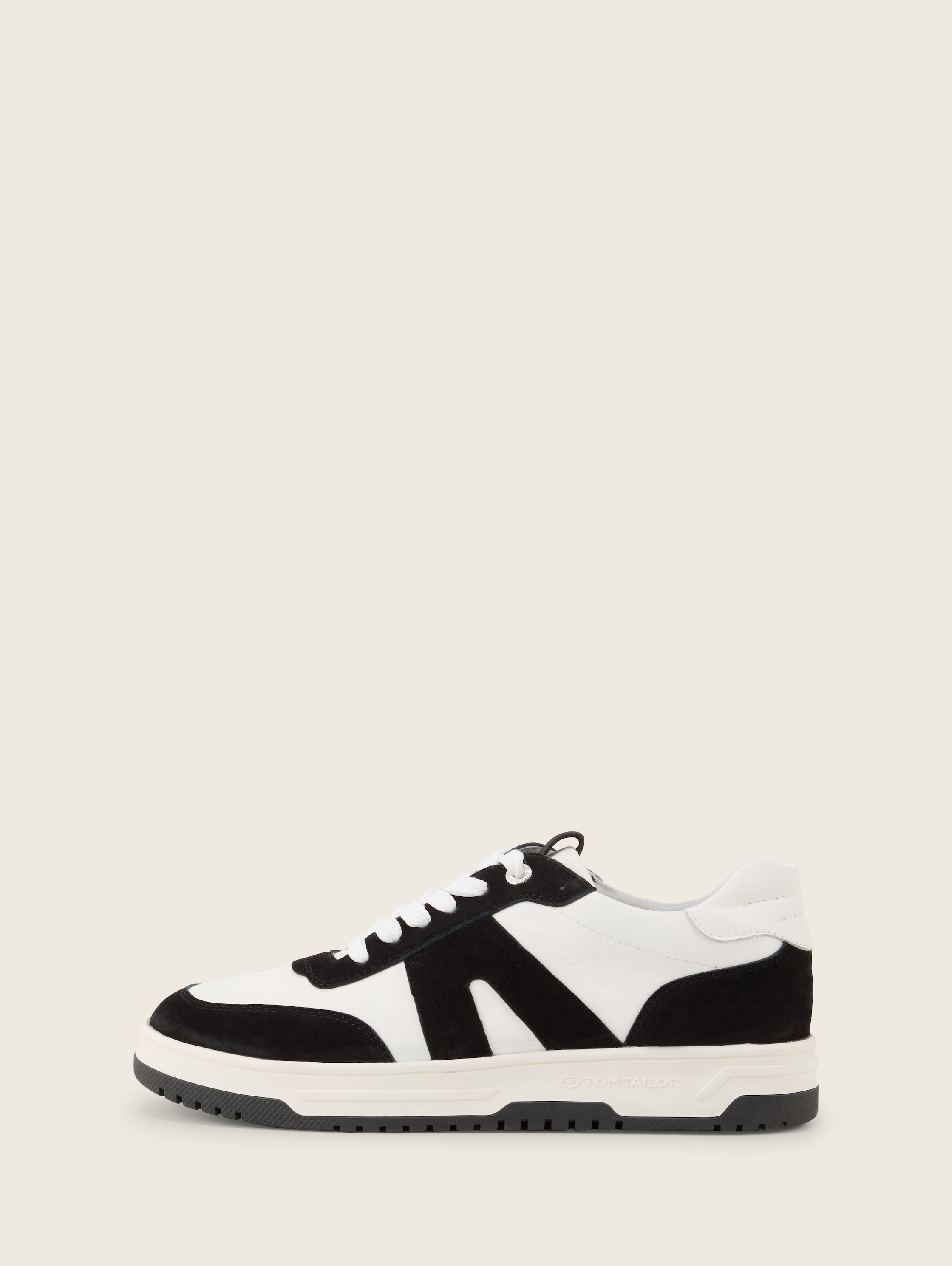 Sneaker aus Leder - blackwhite -