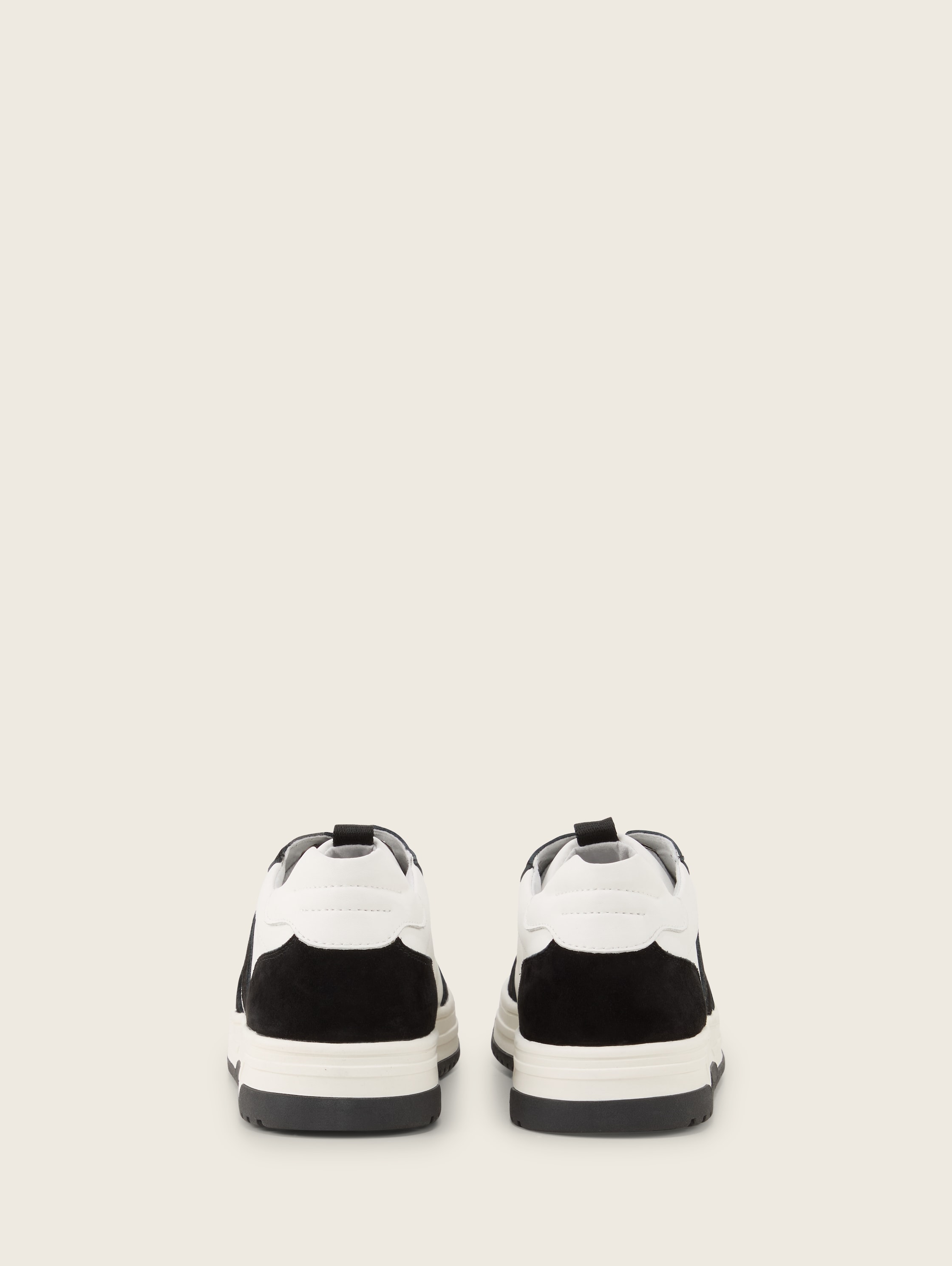 Sneaker aus Leder - blackwhite -
