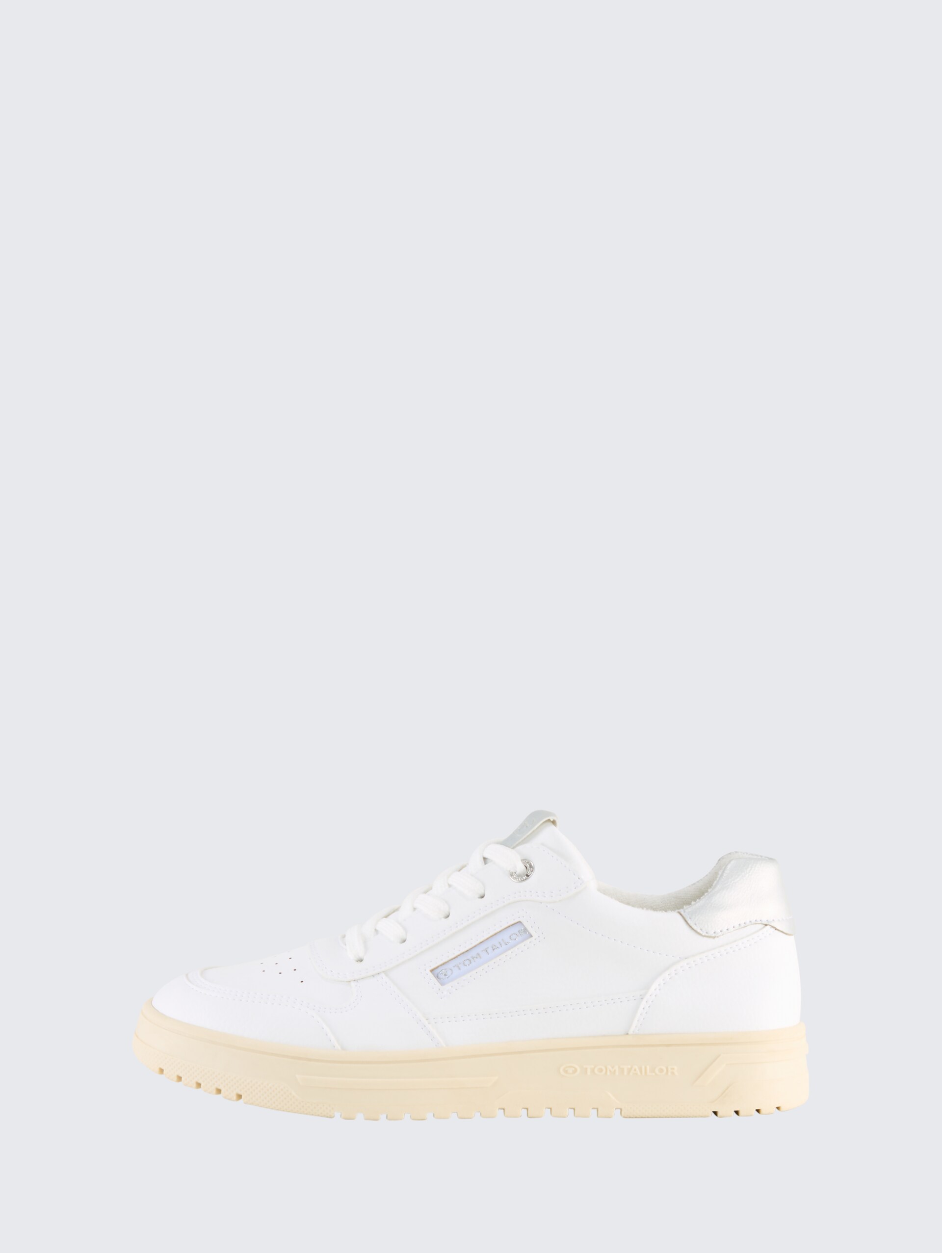 Sneaker mit Metallic-Details - white - seitliche Produkt-Ansicht
