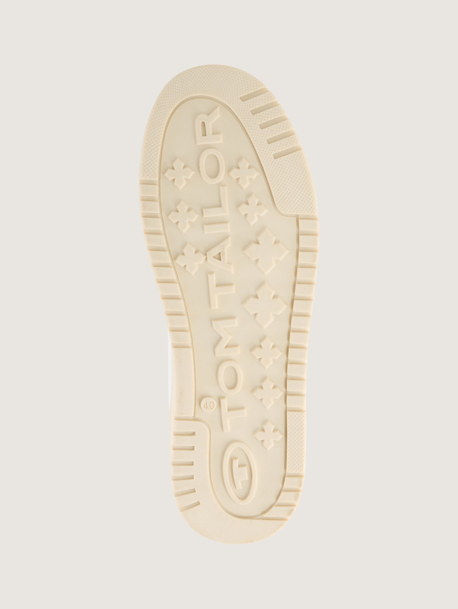 Sneakers met colourblocking - white-nude - Productaanzicht zool 