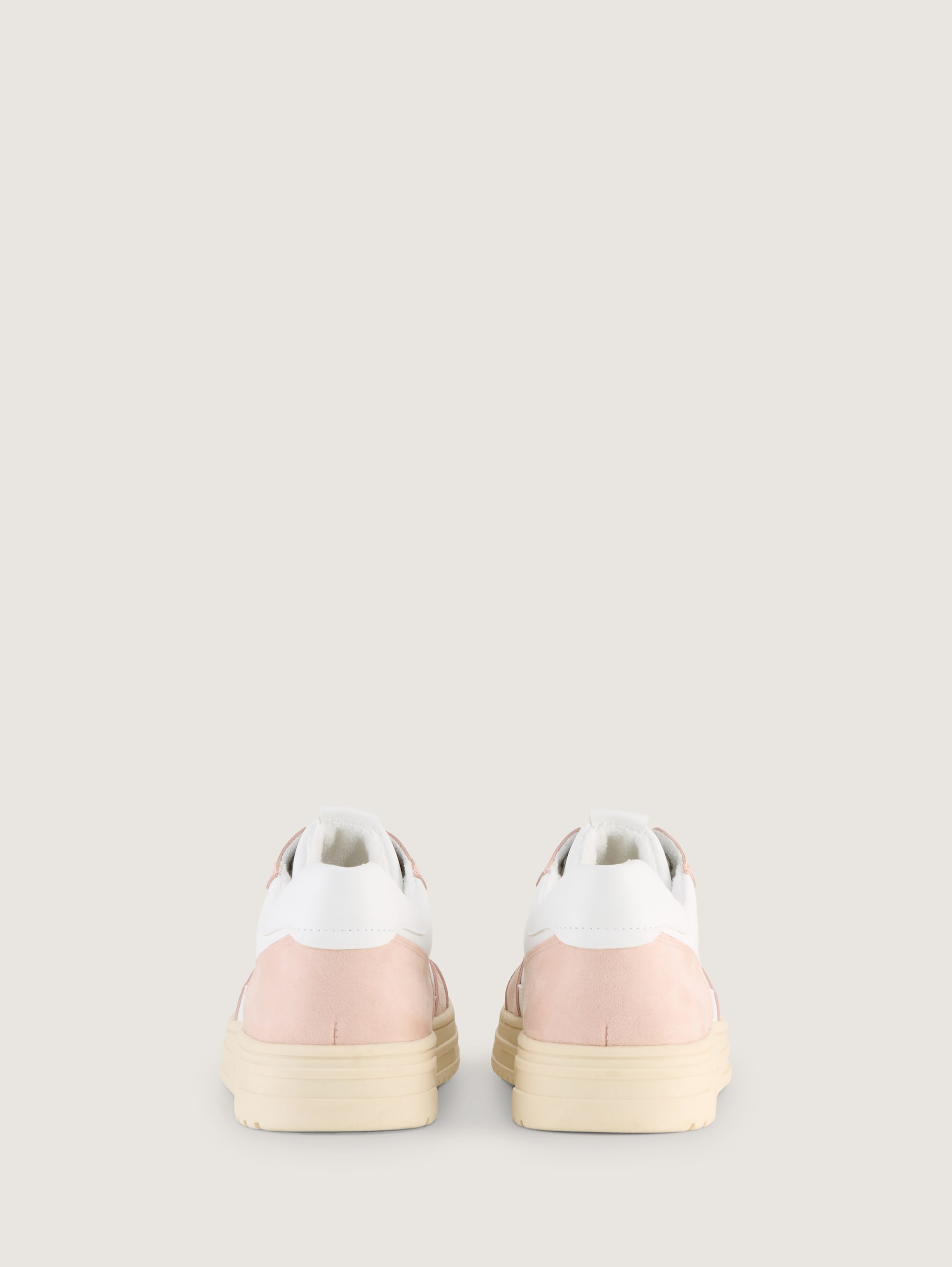 Sneakers met colourblocking - white-nude - Achteraanzicht product