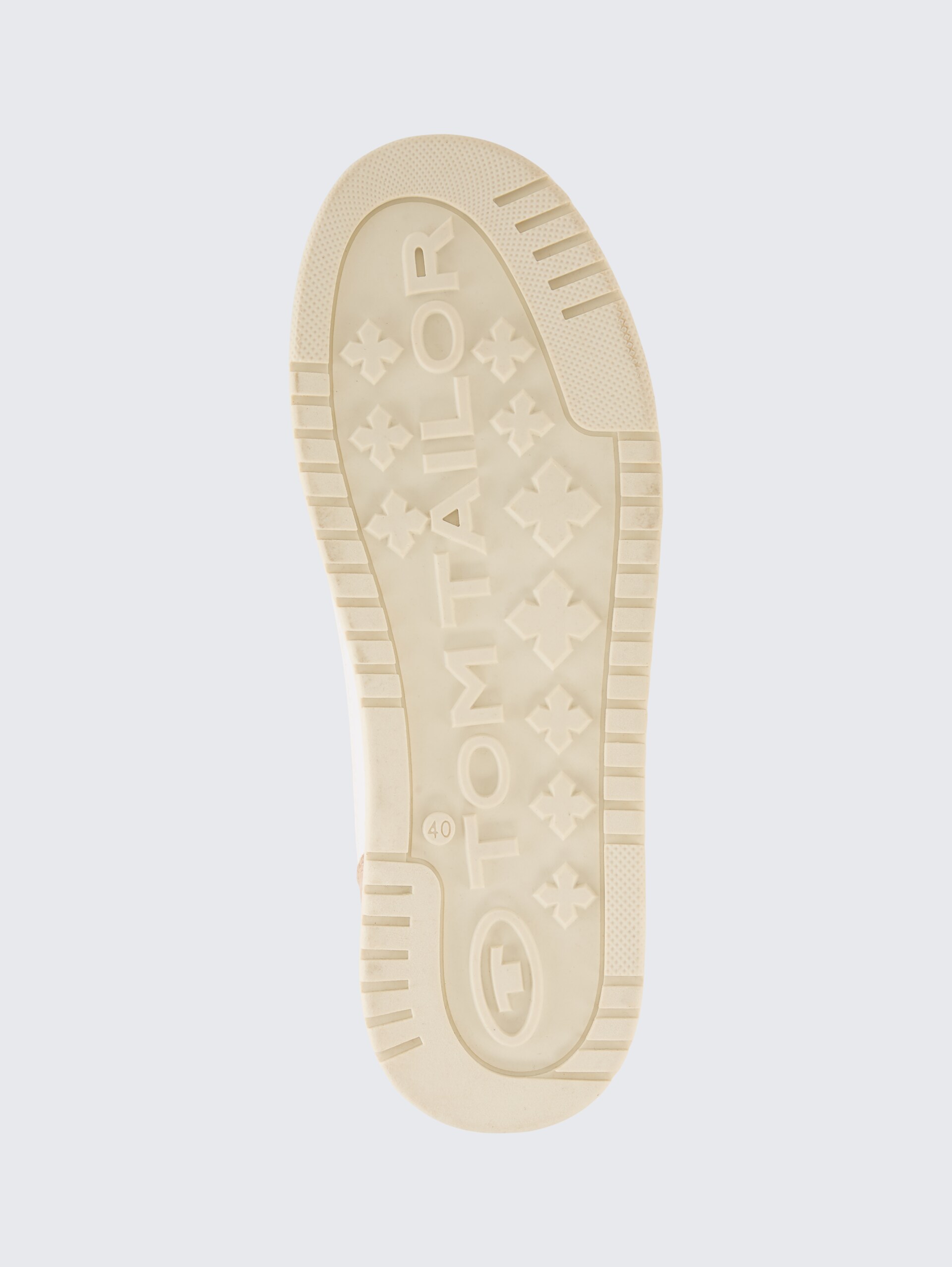 Sneakers met colourblocking - Sand-white - Productaanzicht zool 