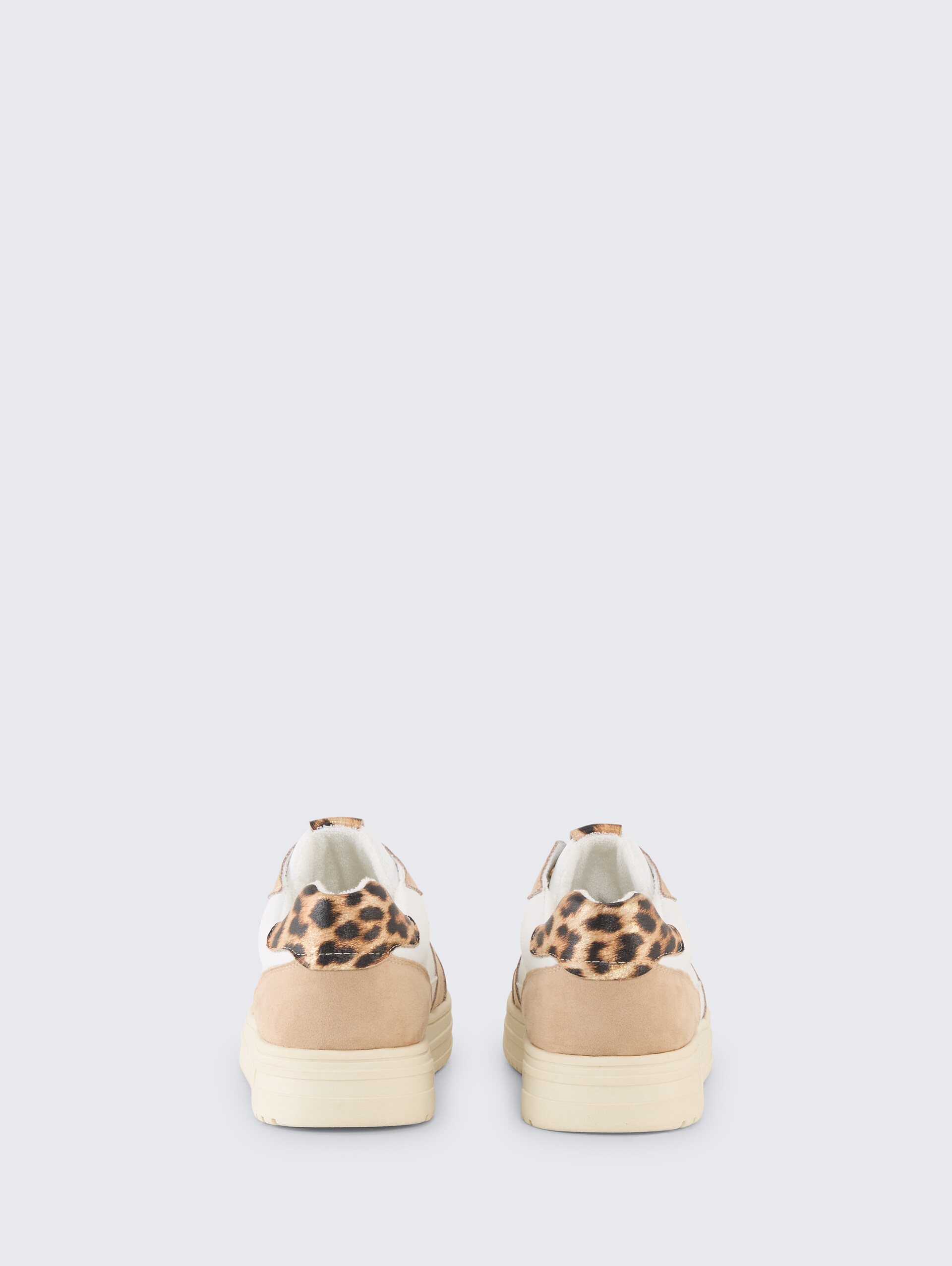 Sneakers met colourblocking - Sand-white - Achteraanzicht product