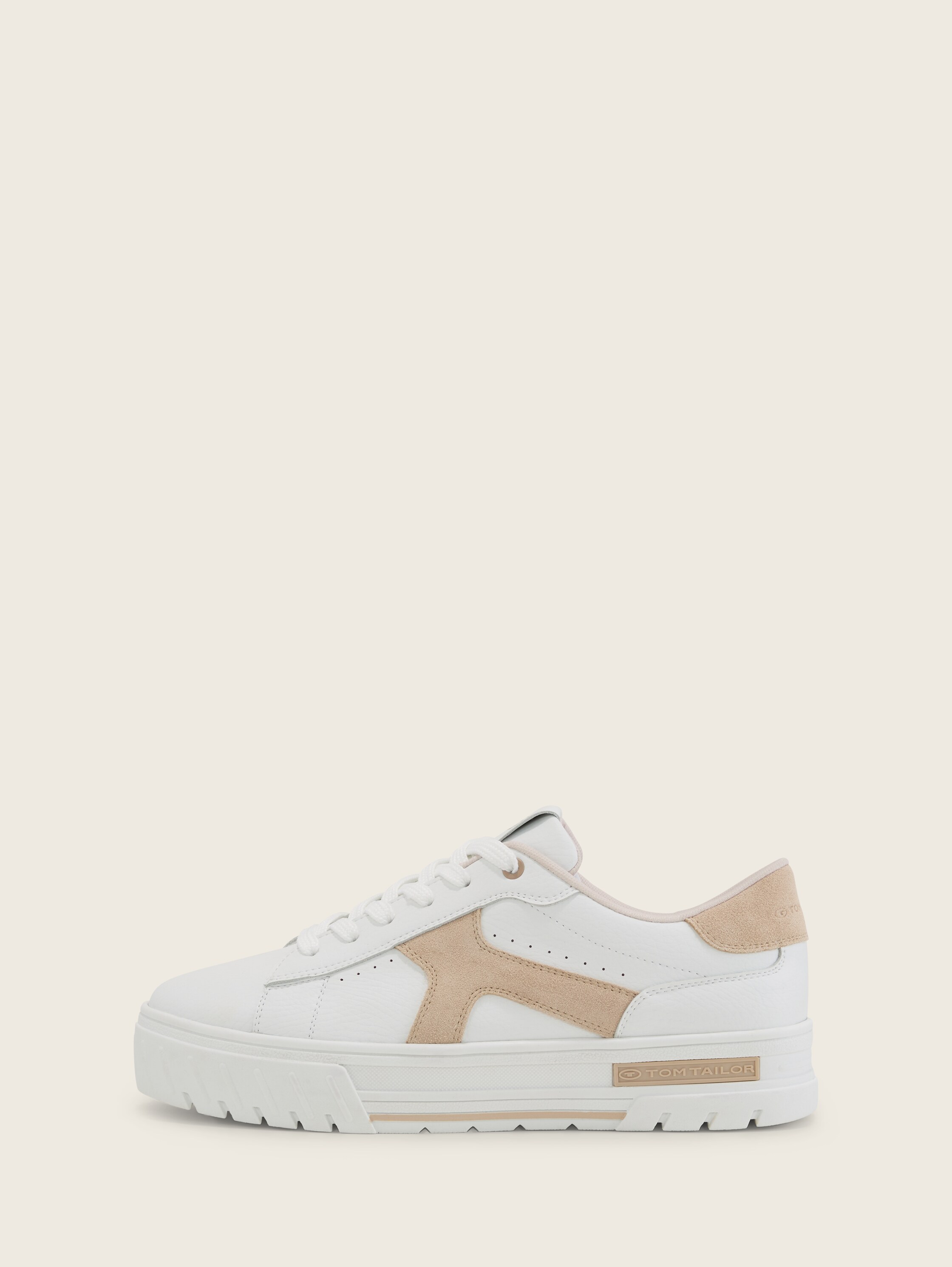 Leren sneaker - whitesand - 