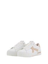 Selected, Leather sneakers by Tom Tailor, white