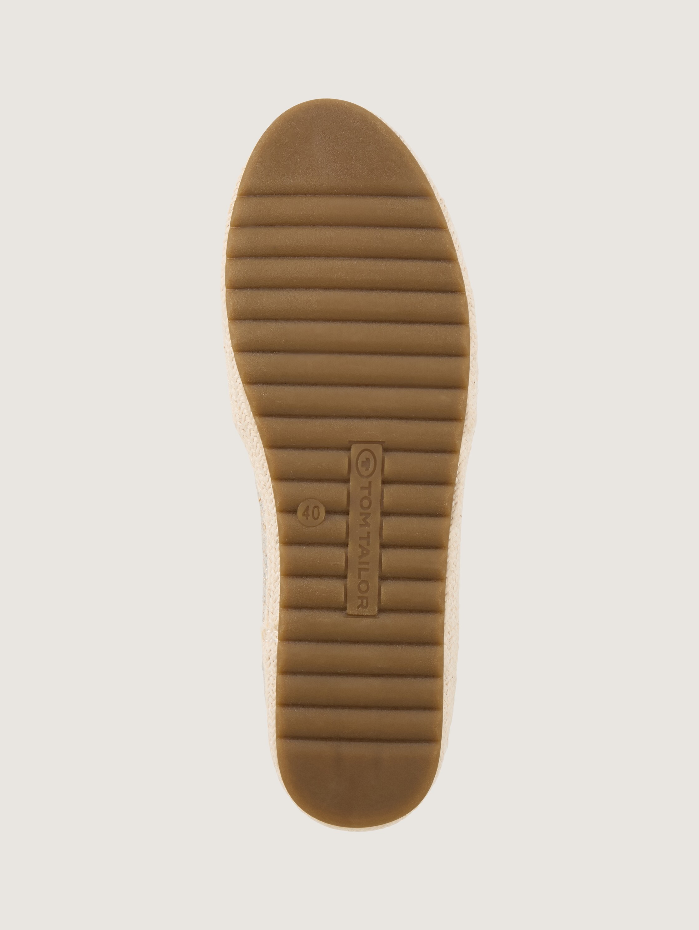Flat espadrilles with a woven look - gold - 