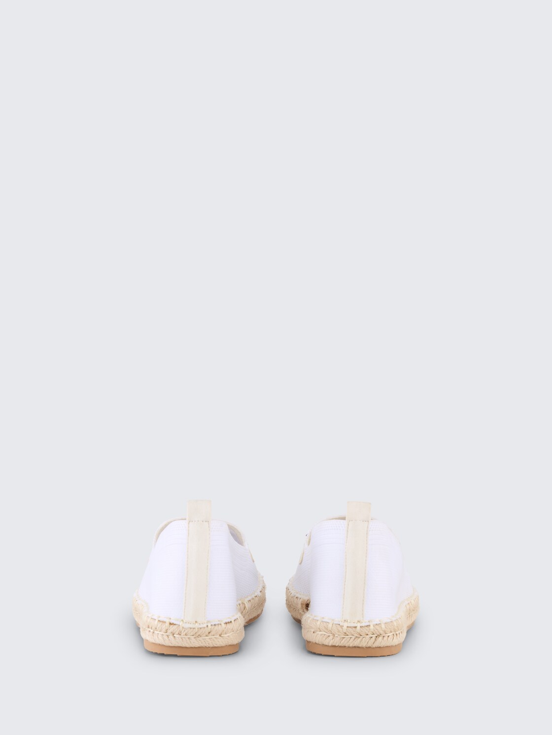 Flache Espadrilles mit Kontrastnähten - white - Produkt-Rückansicht