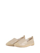 Ausgewählt, Flache Espadrilles in Glanz-Optik von Tom Tailor, gold