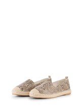 Ausgewählt, Flache Espadrilles mit Animal-Print von Tom Tailor, beige