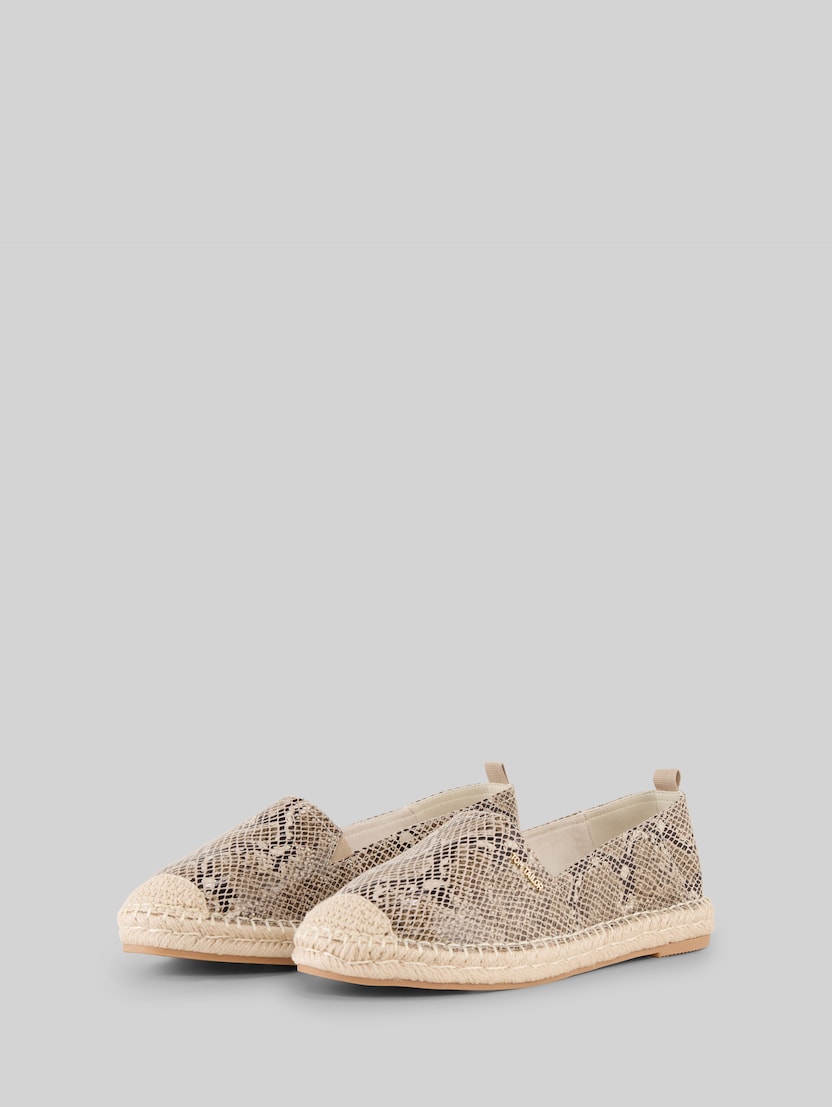 Flache Espadrilles mit Animal-Print von Women, beige multi