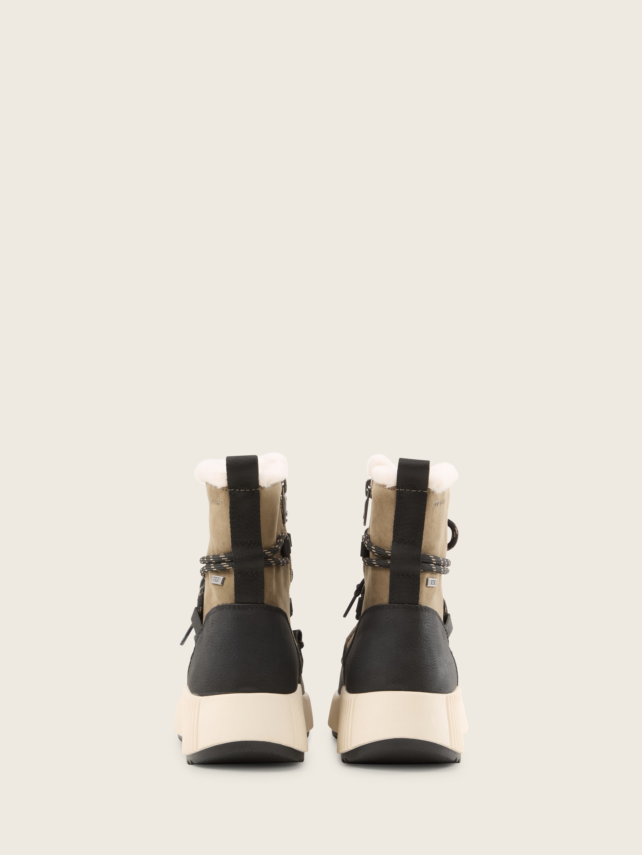 Gefütterte Stiefeletten - blackkhaki - 