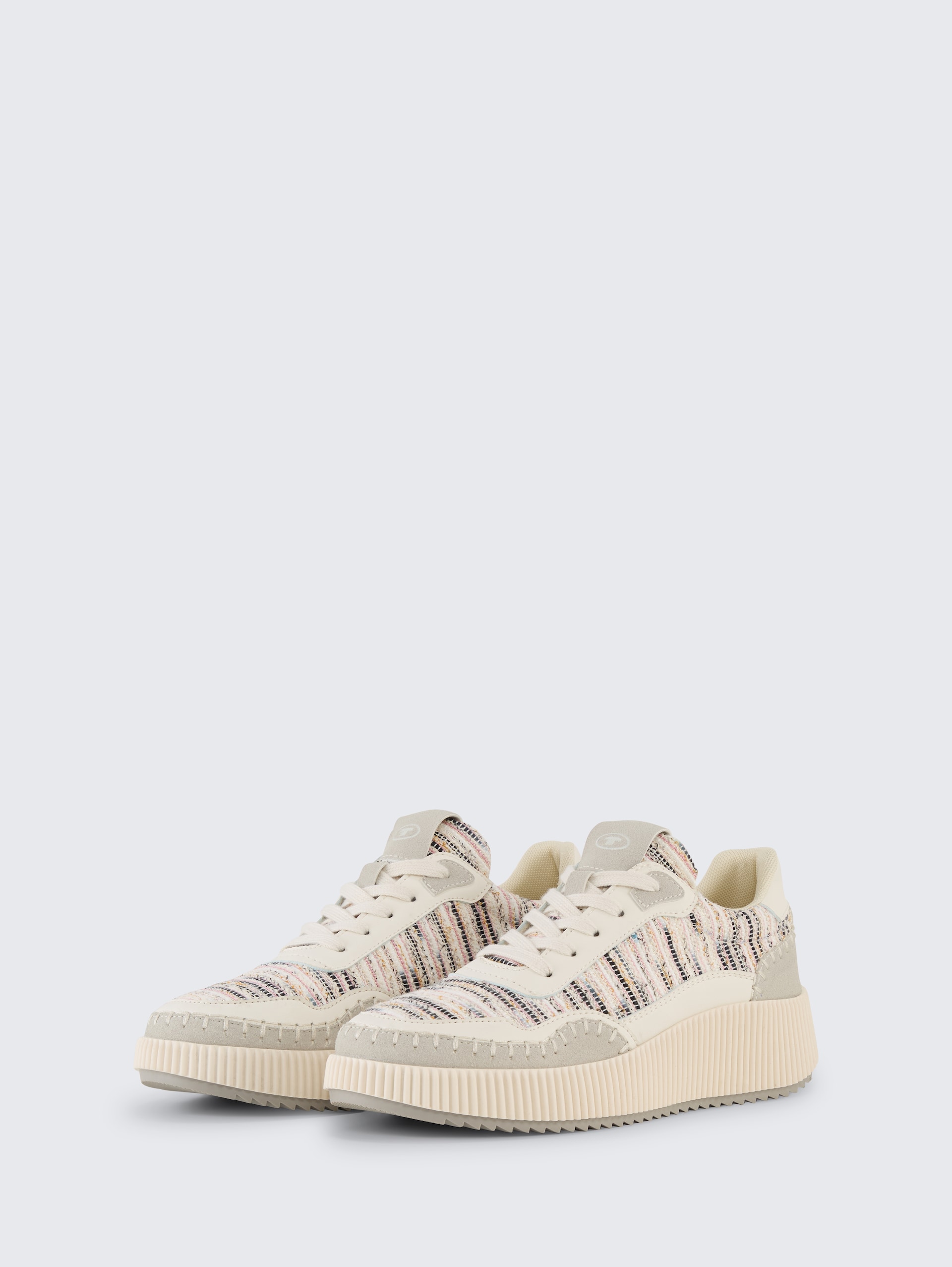 Sneaker mit Plateau - offwhite-multi - seitliche Produkt-Ansicht