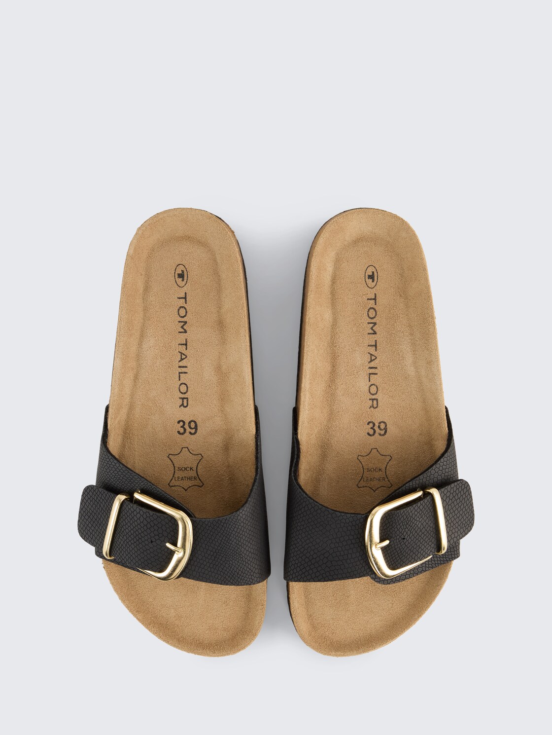 Sandalen mit Schnalle - black - Produkt-Ansicht von oben 