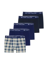Geselecteerd, Heupbroeken in een verpakking van 5 met geweven tailleband door Tom Tailor, blauw