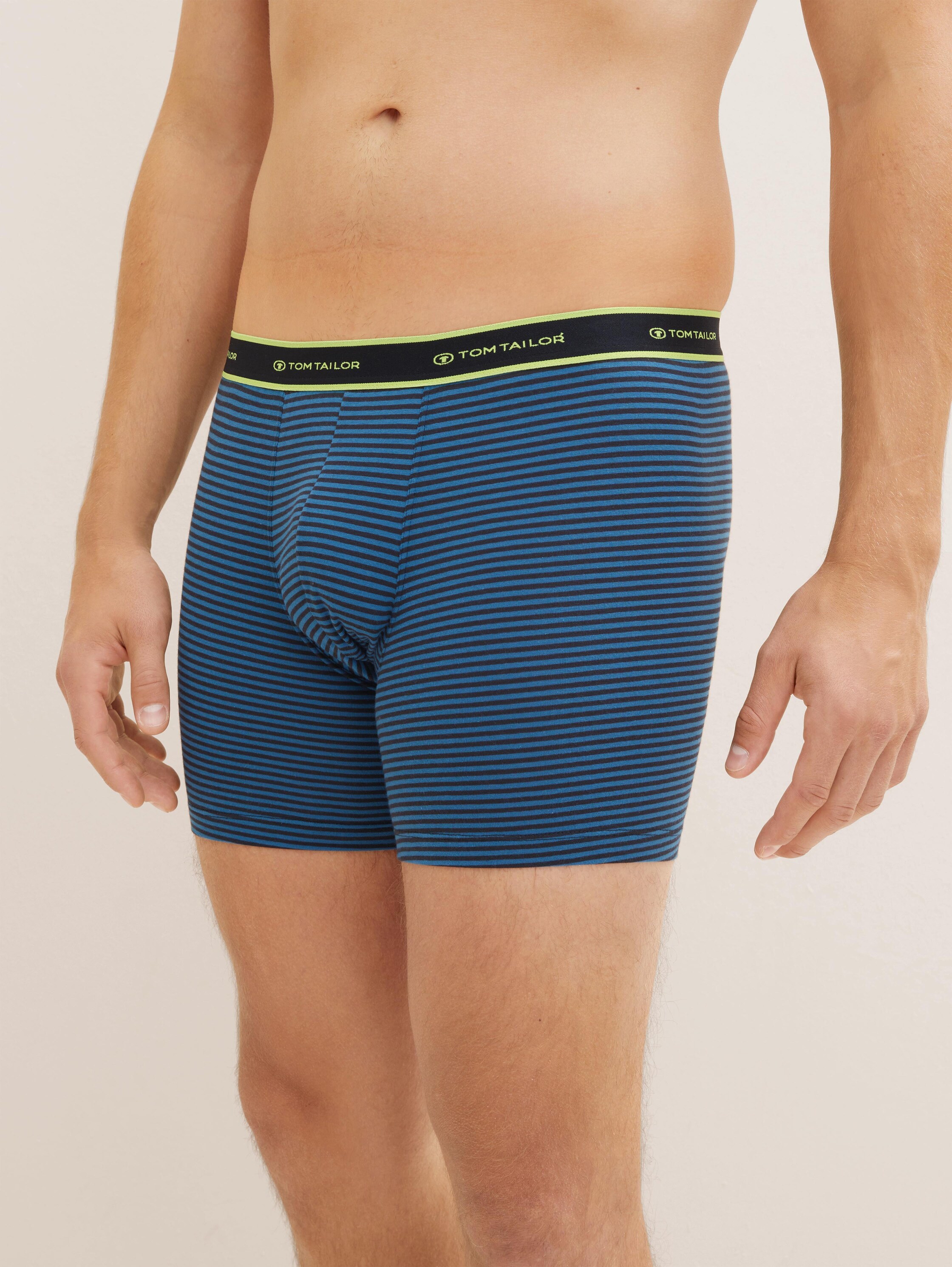 Long Pants in een driedubbele verpakking - blue-dark-horizontal stripe - Detailaanzicht model