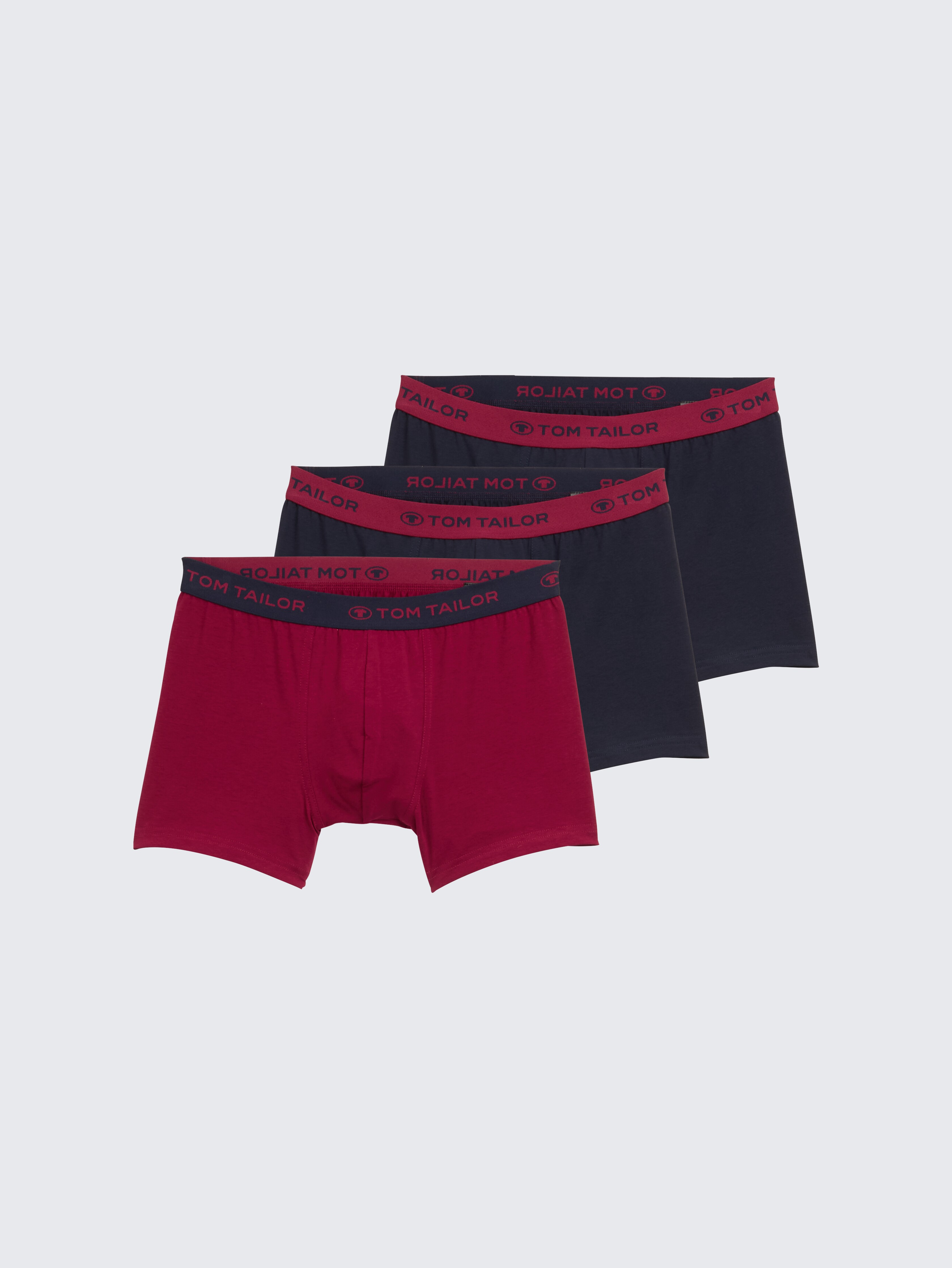 Kurze Boxershorts im 3er-Pack von Men, rot-dunkel-multicolor1