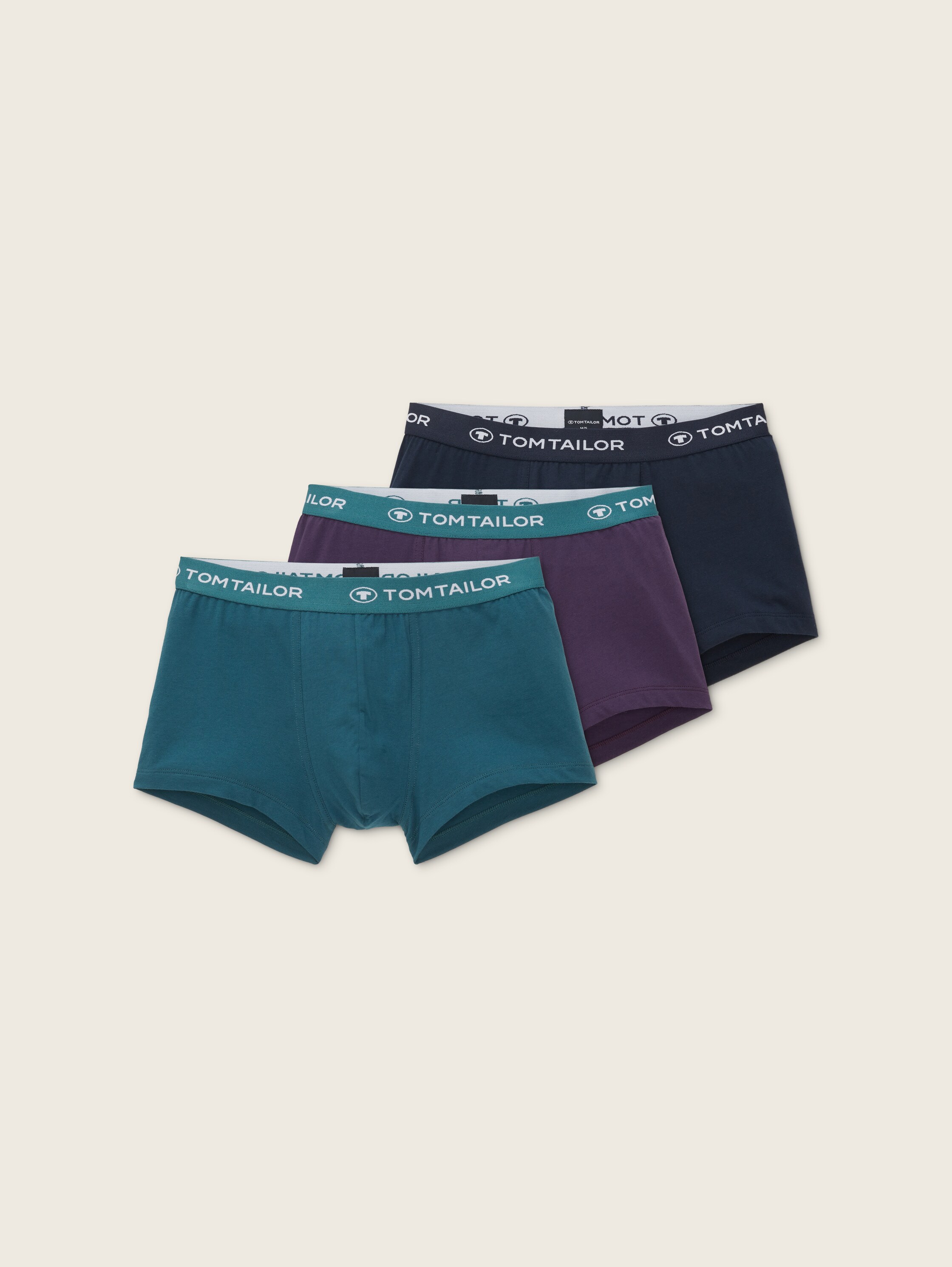 Heupbroeken Set van 3 - lila-dunkel-multicolor1 - Product vooraanzicht