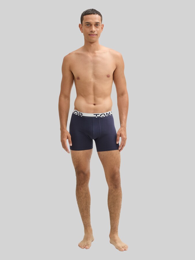 Mittellange Boxershorts im 2er-Pack von Men, blue-dark-solid