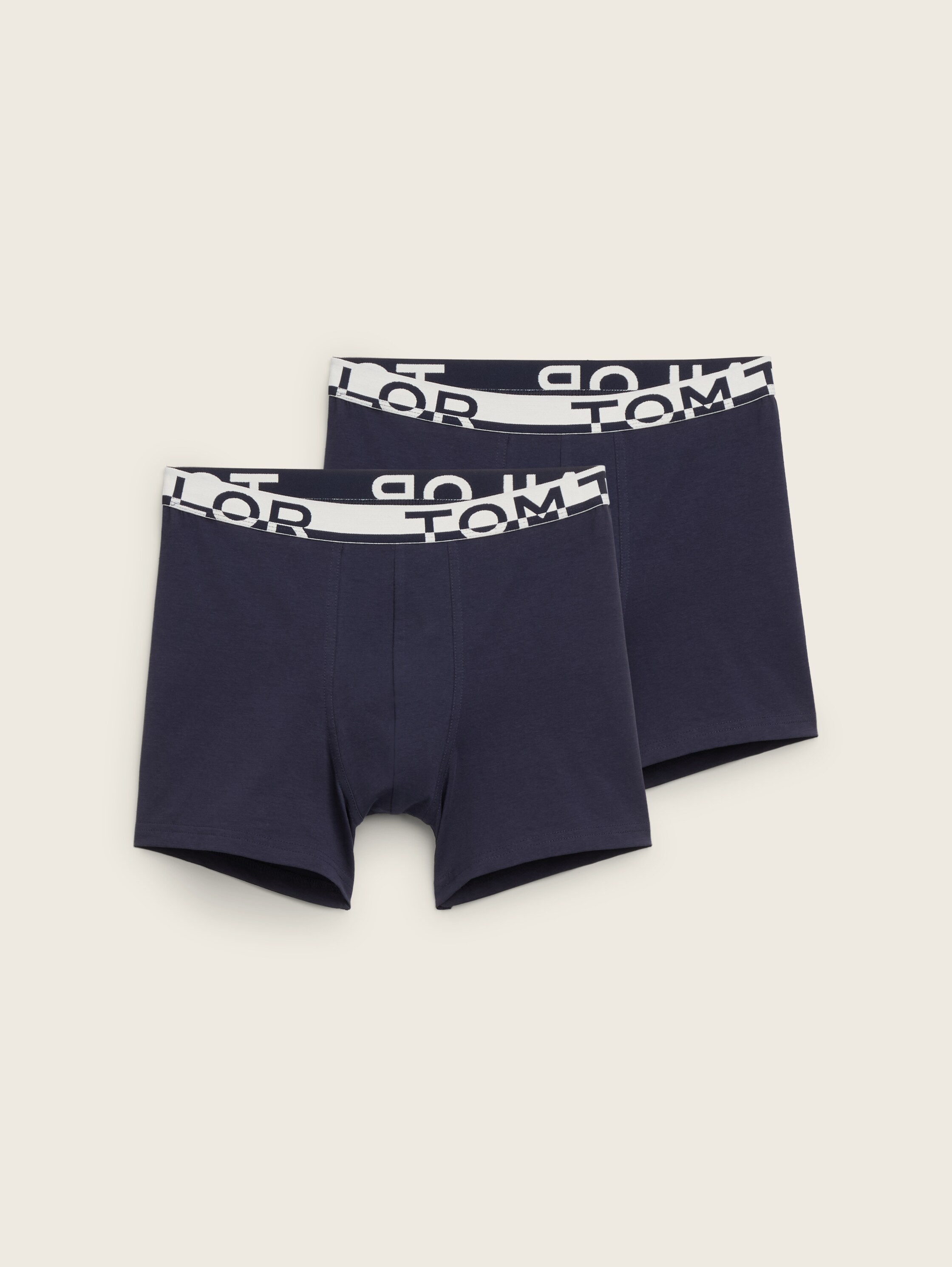 Mittellange Boxershorts im 2er-Pack - bluedarksolid - 