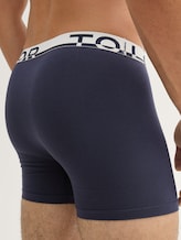 Boxers mi-longs en pack de 2 - blue-dark-solid - Vue détaillée du modèle