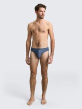 Slips mit Streifenmuster im 2er-Pack - blue-medium-vertical stripe - Model-Vorderansicht
