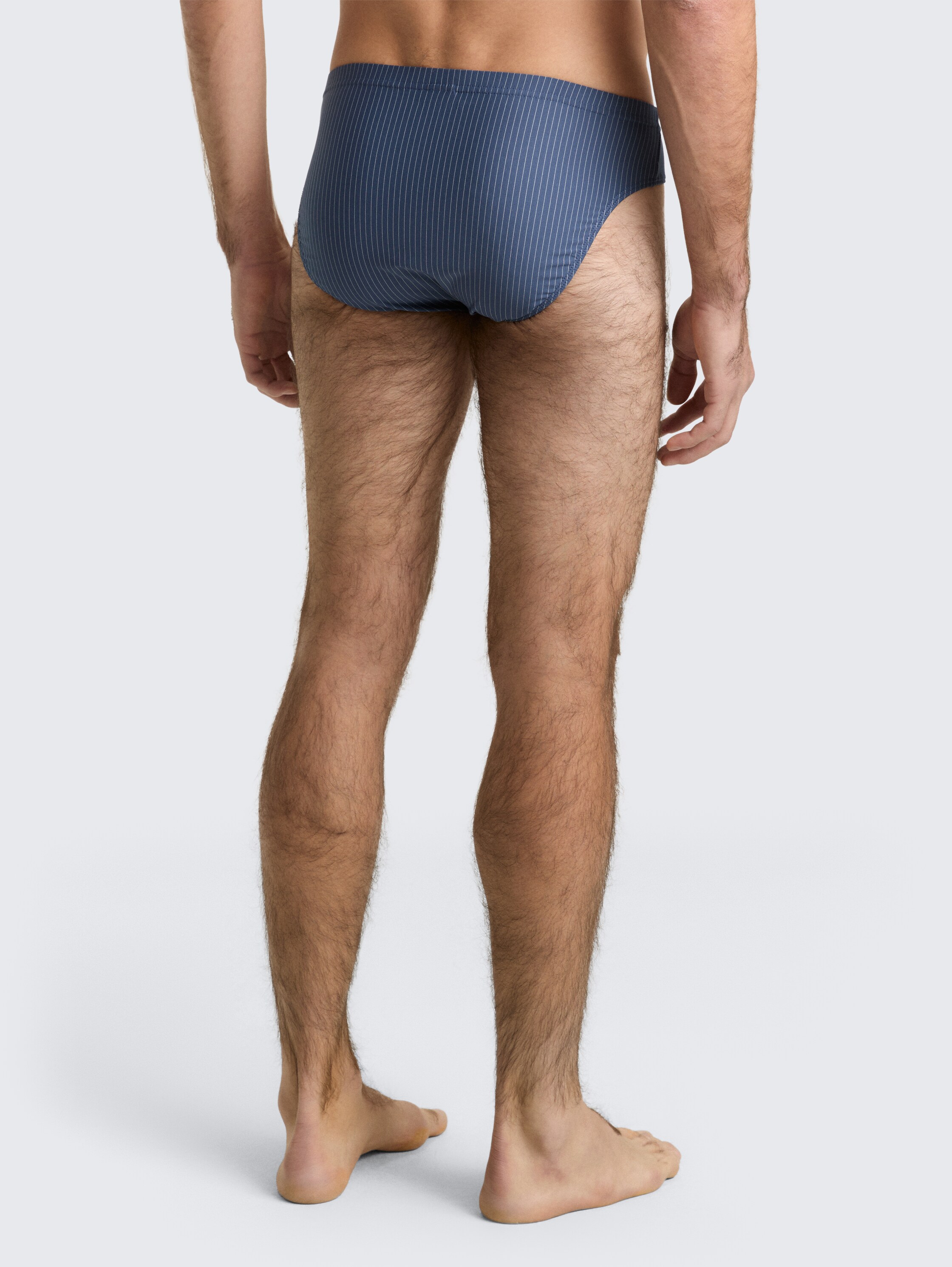 Slips met streepjesmotief in een 2-pack - blue-medium-vertical stripe - Neklijn model-achteraanzicht