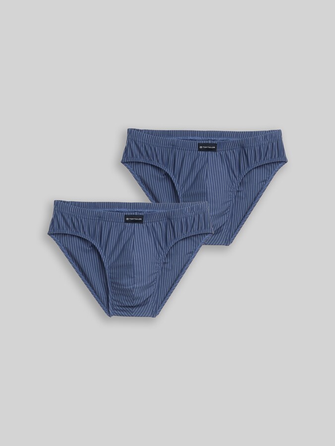 Katoenen slips in een set van 2 door Men, blue-medium-vertical stripe