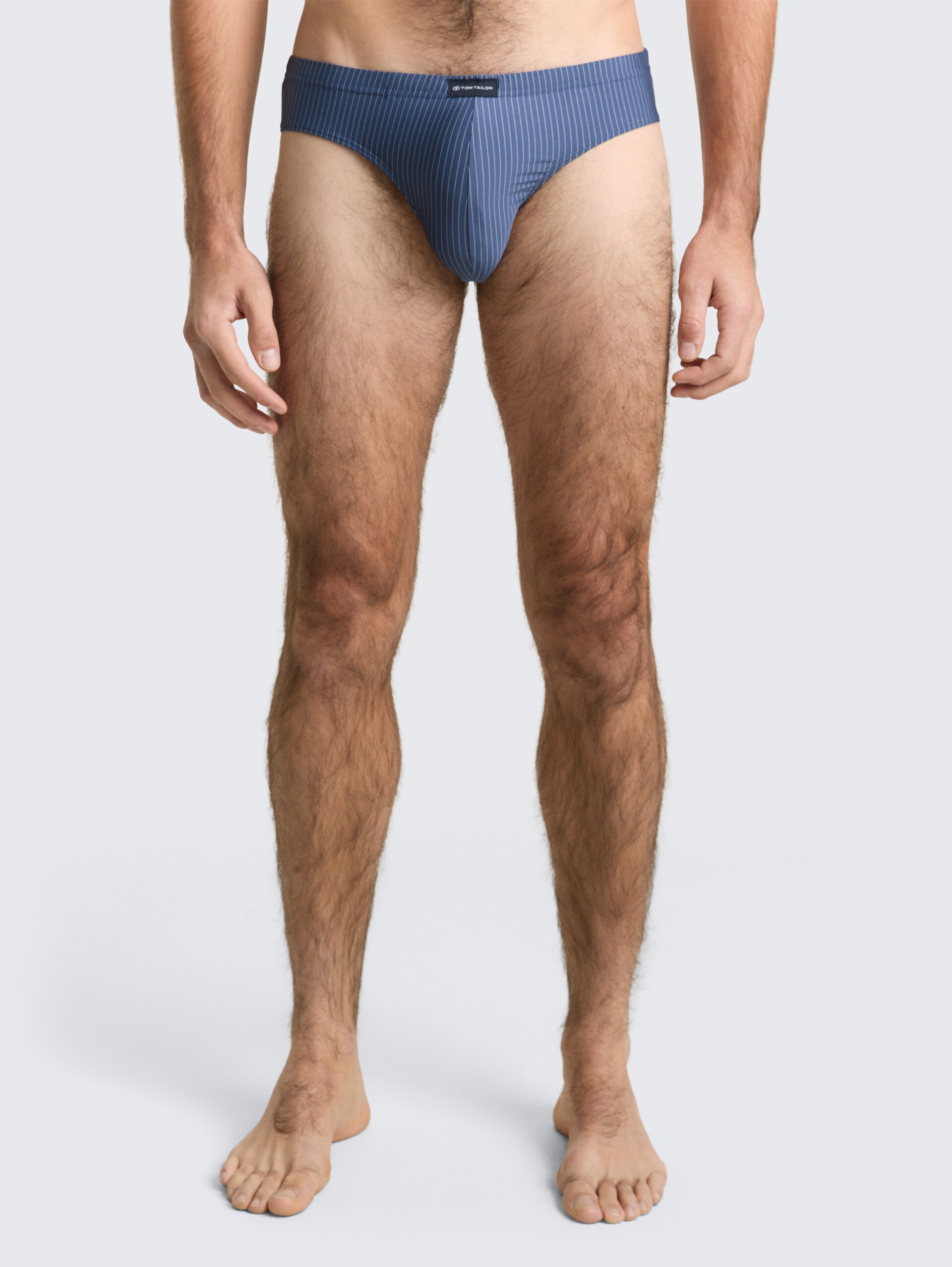 Slips mit Streifenmuster im 2er-Pack - blue-medium-vertical stripe - Ausschnitt Model-Vorderansicht