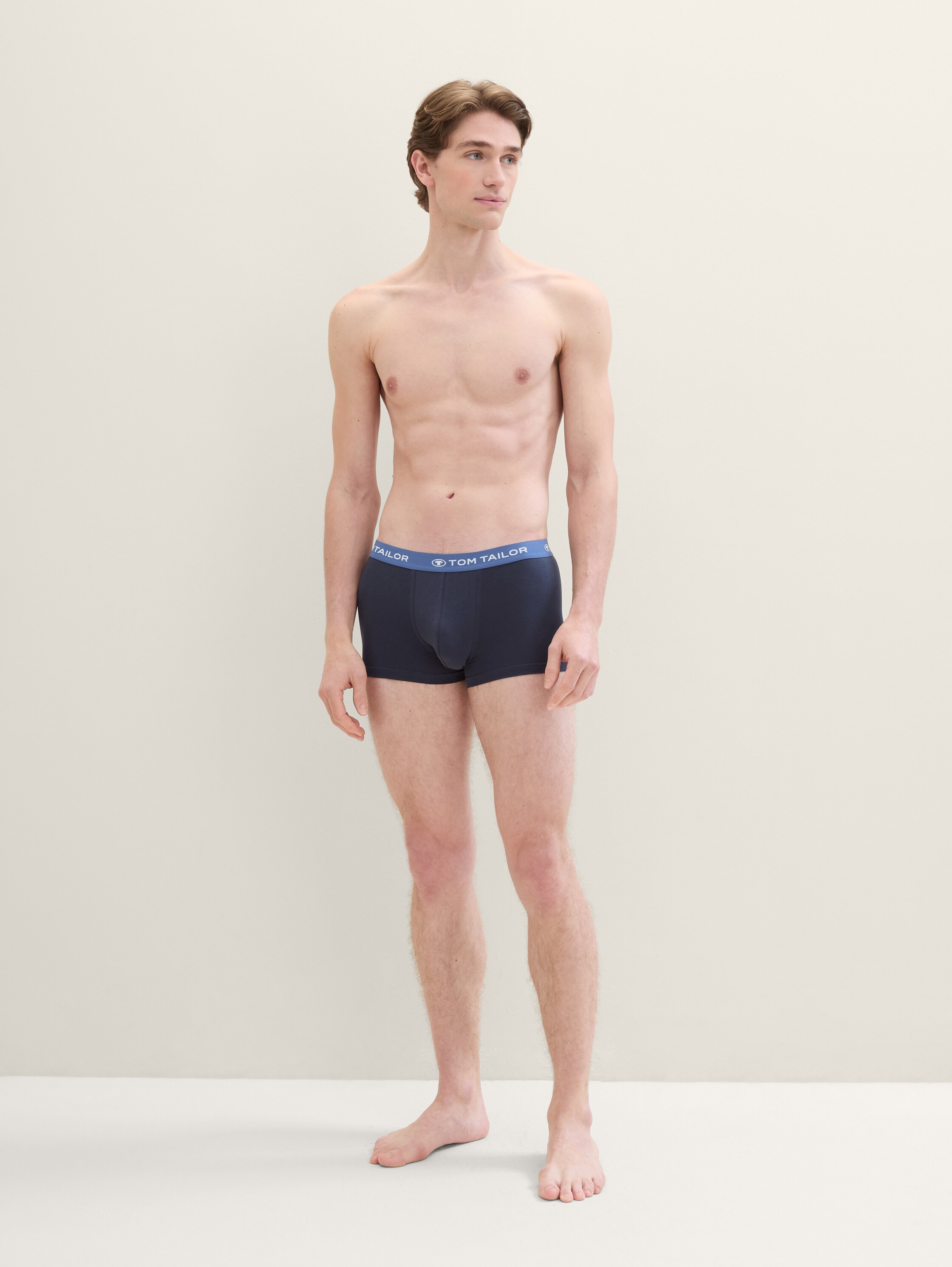 Short boxers in a pack of 6 - bluedarksolid - 