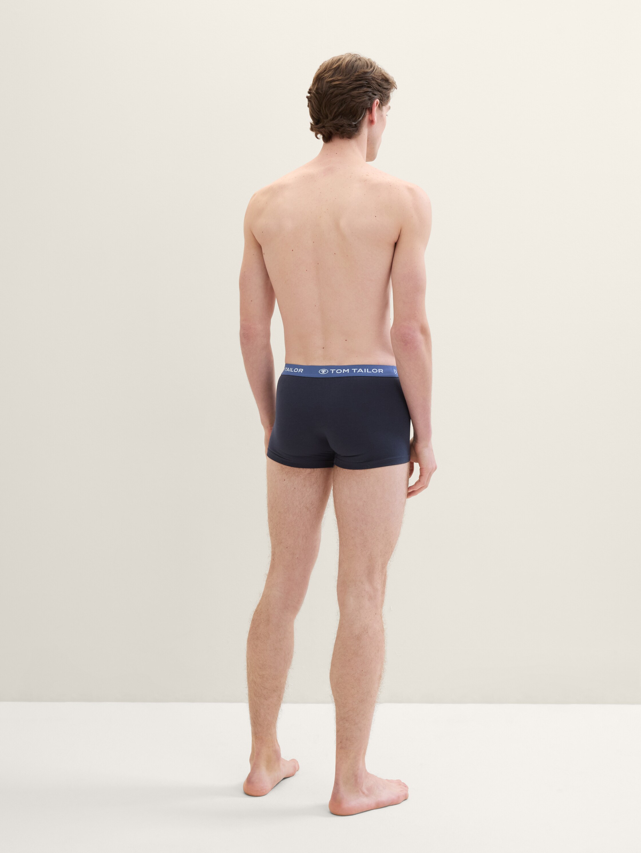 Short boxers in a pack of 6 - bluedarksolid - 