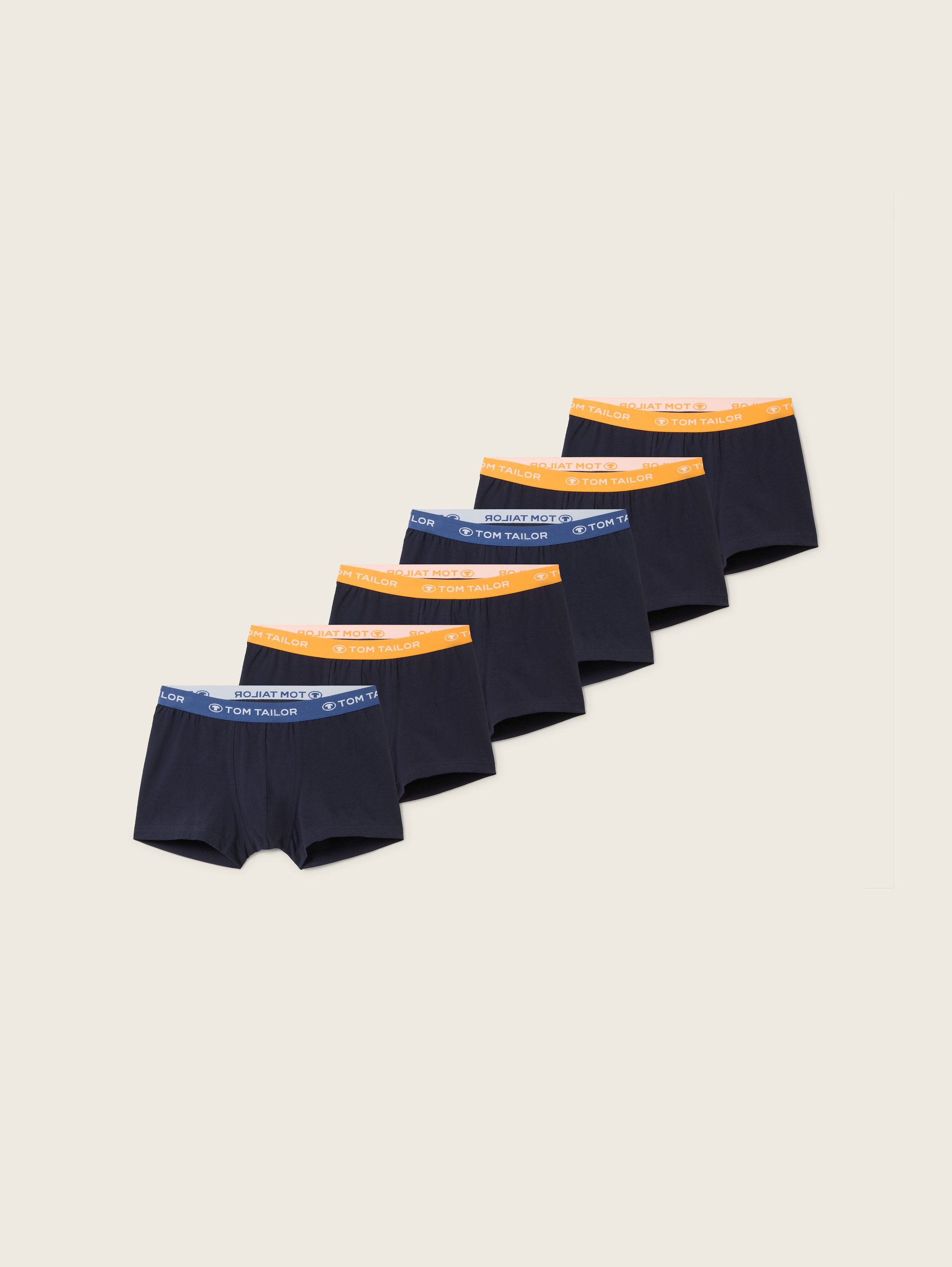 Short boxers in a pack of 6 - bluedarksolid - 