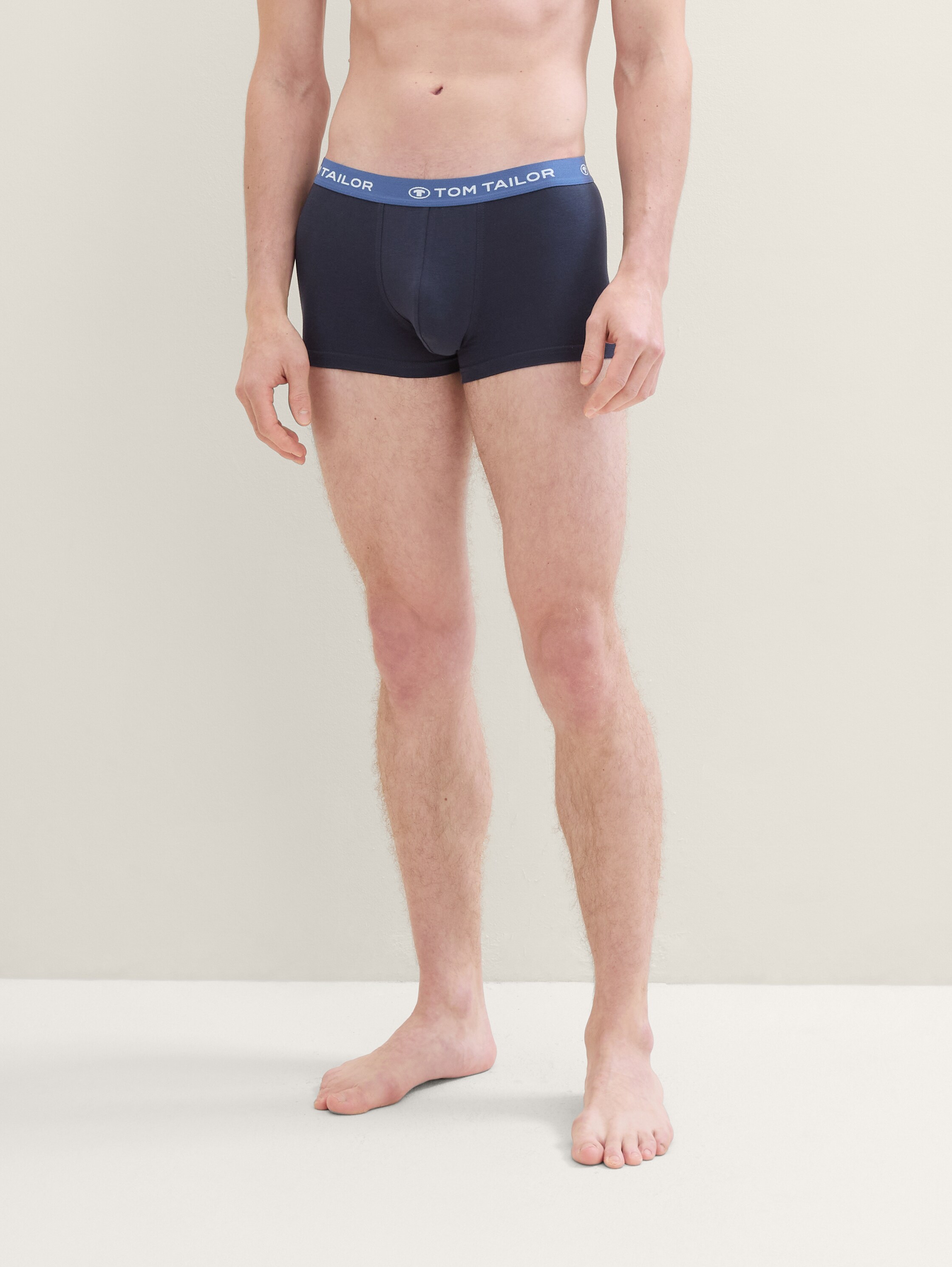 Short boxers in a pack of 6 - bluedarksolid - 