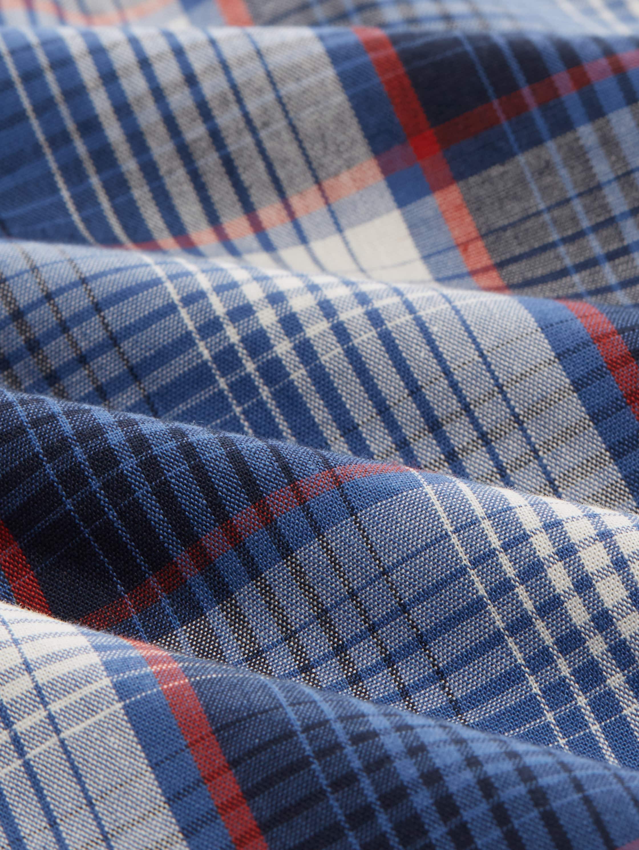 Halflange katoenen boxershorts in een 2-pack - bluemediumcheck - 