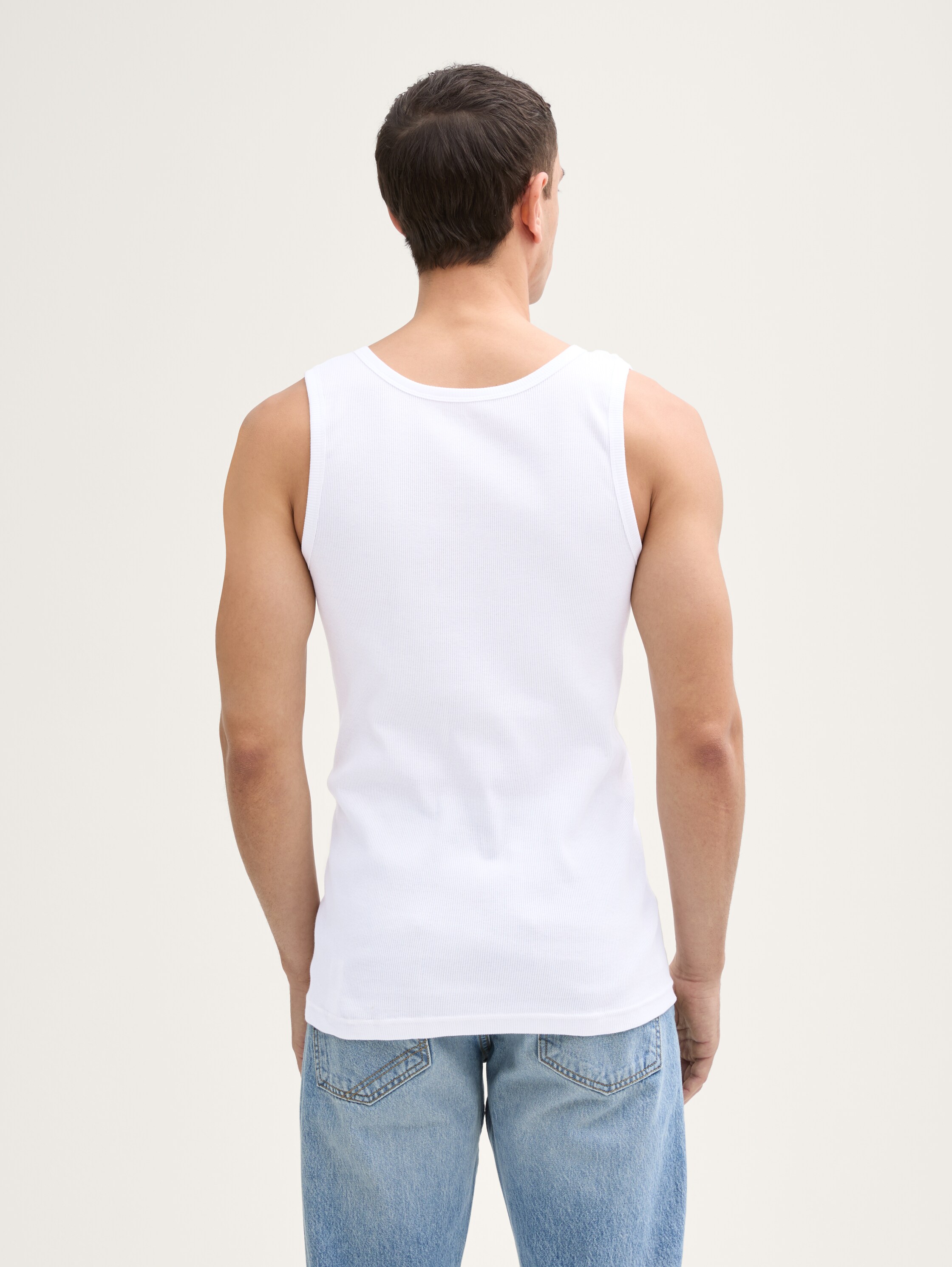 Tanktops mit Rippstruktur aus Baumwolle im 4er-Pack - greymediummulticol1 - 