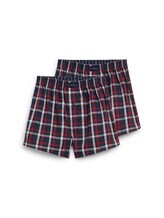 Ausgewählt, Mittellange Boxershorts aus Baumwolle im 2er-Pack von Tom Tailor, rot