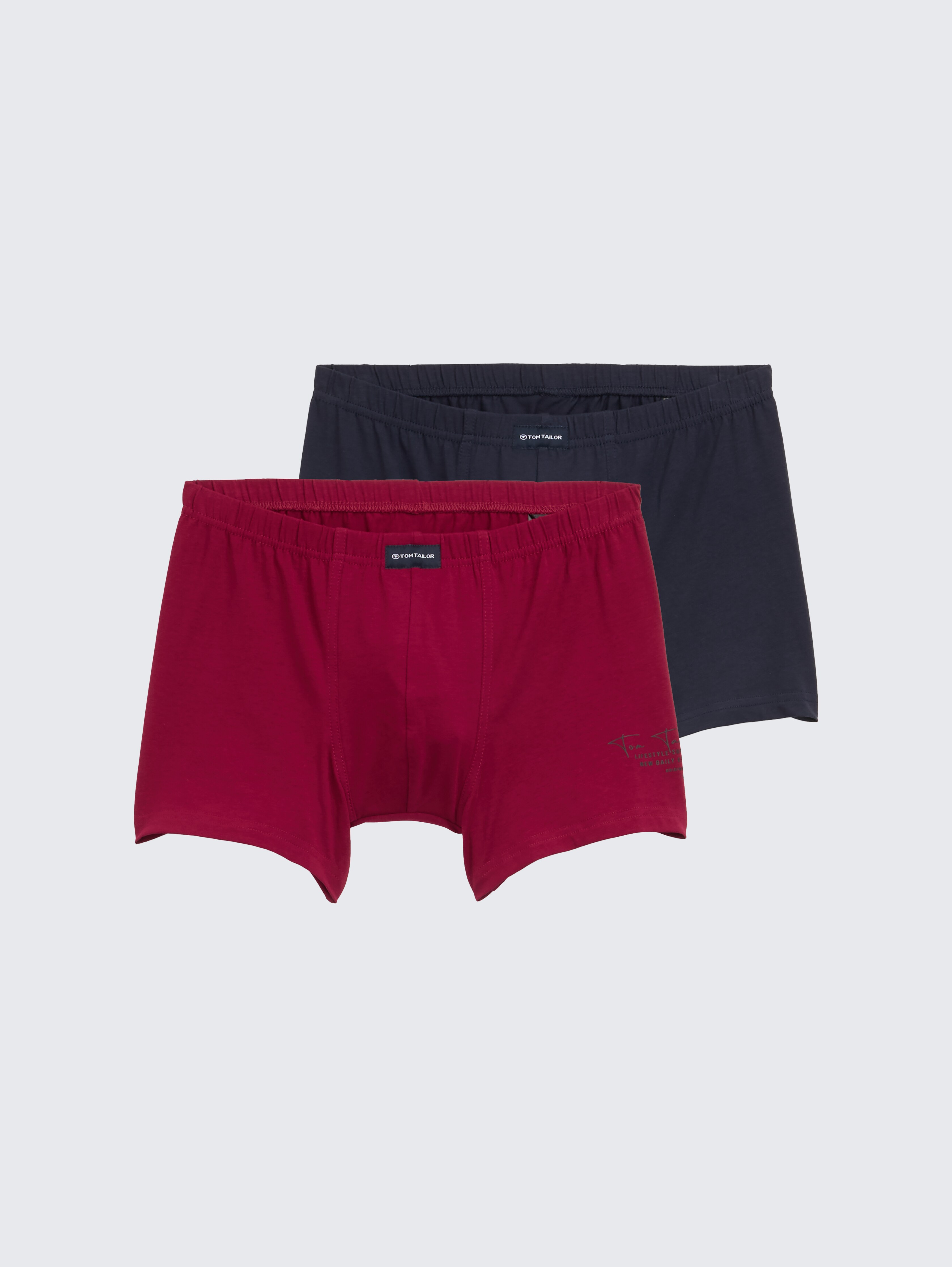 Kurze Boxershorts im 2er-Pack von Men, red-dark-solid