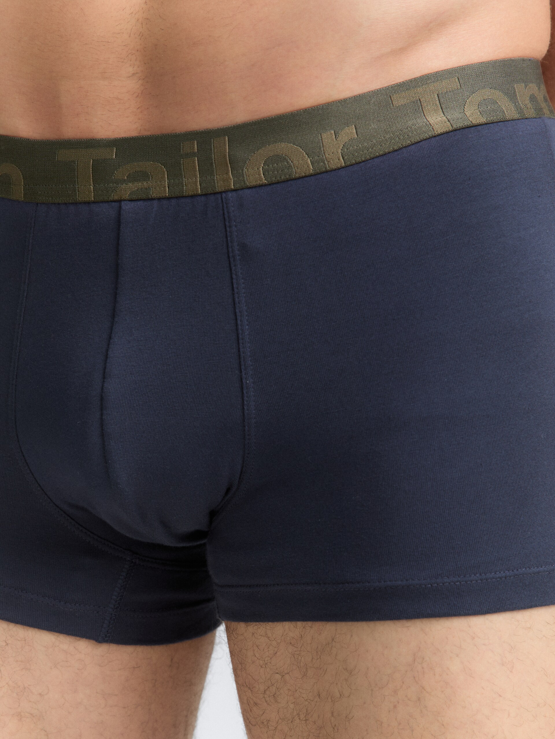 Boxers courts, lot de 3 - green-medium-solid - Vue détaillée du modèle