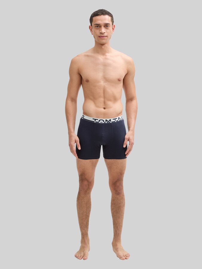 Mittellange Boxershorts im 4er-Pack von Men, rot-dunkel-multicolor2